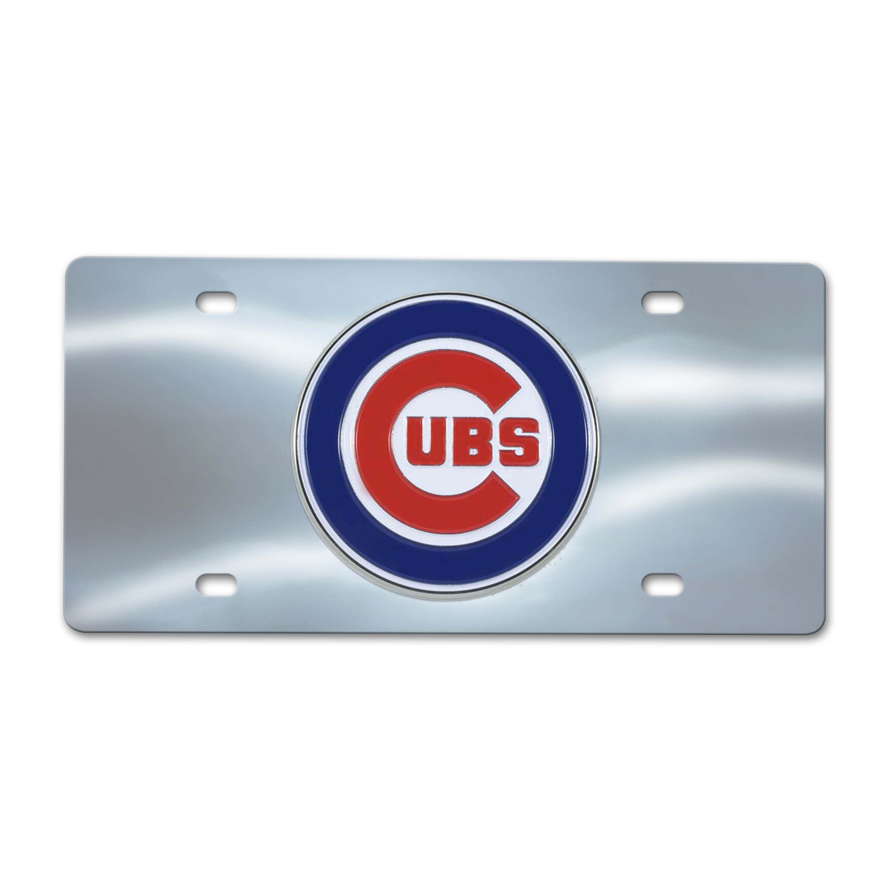 Chicago Cubs Chrome Diecast License Plate  