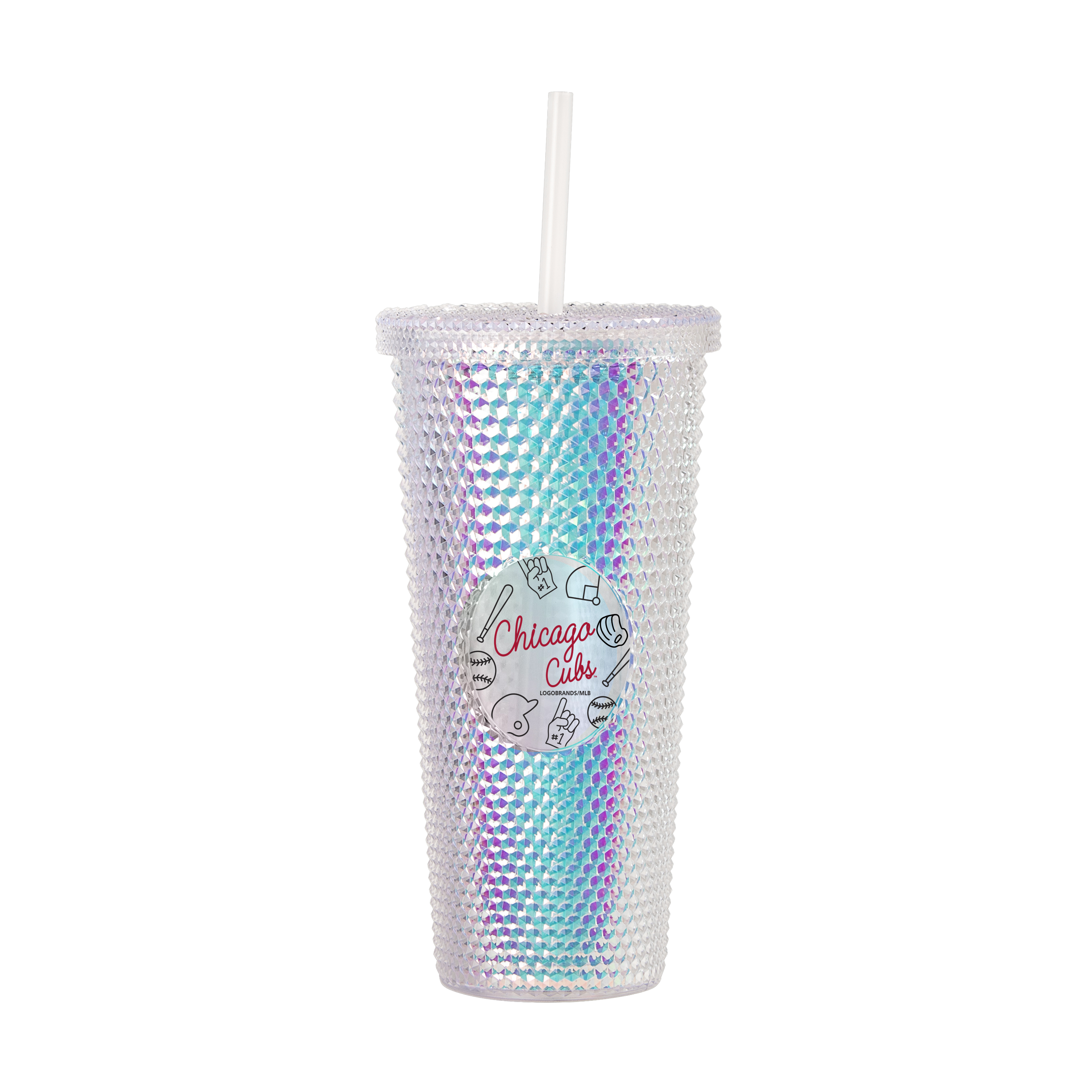 Chicago Cubs 24oz Playmaker Iridescent Stud Tumbler  