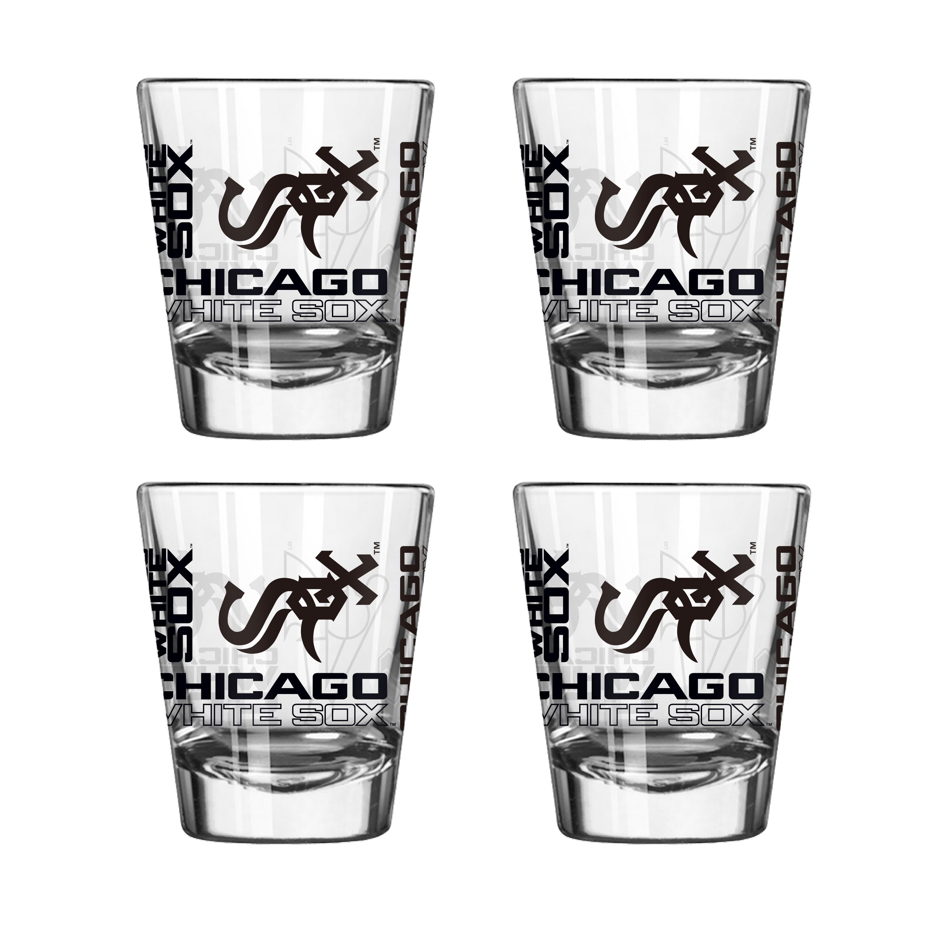 Chicago White Sox 4pk Spirit 2oz Shot Glass  