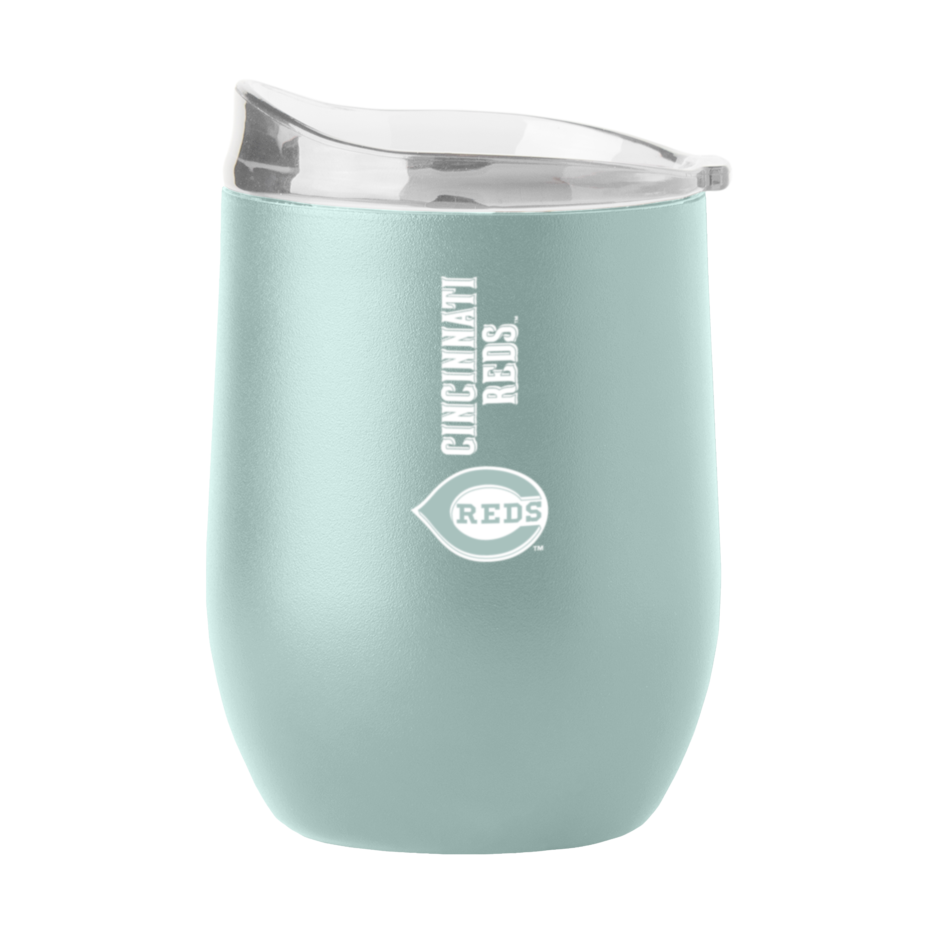 Cincinnati Reds 16oz Vertical Powder Coat Curved Beverage  
