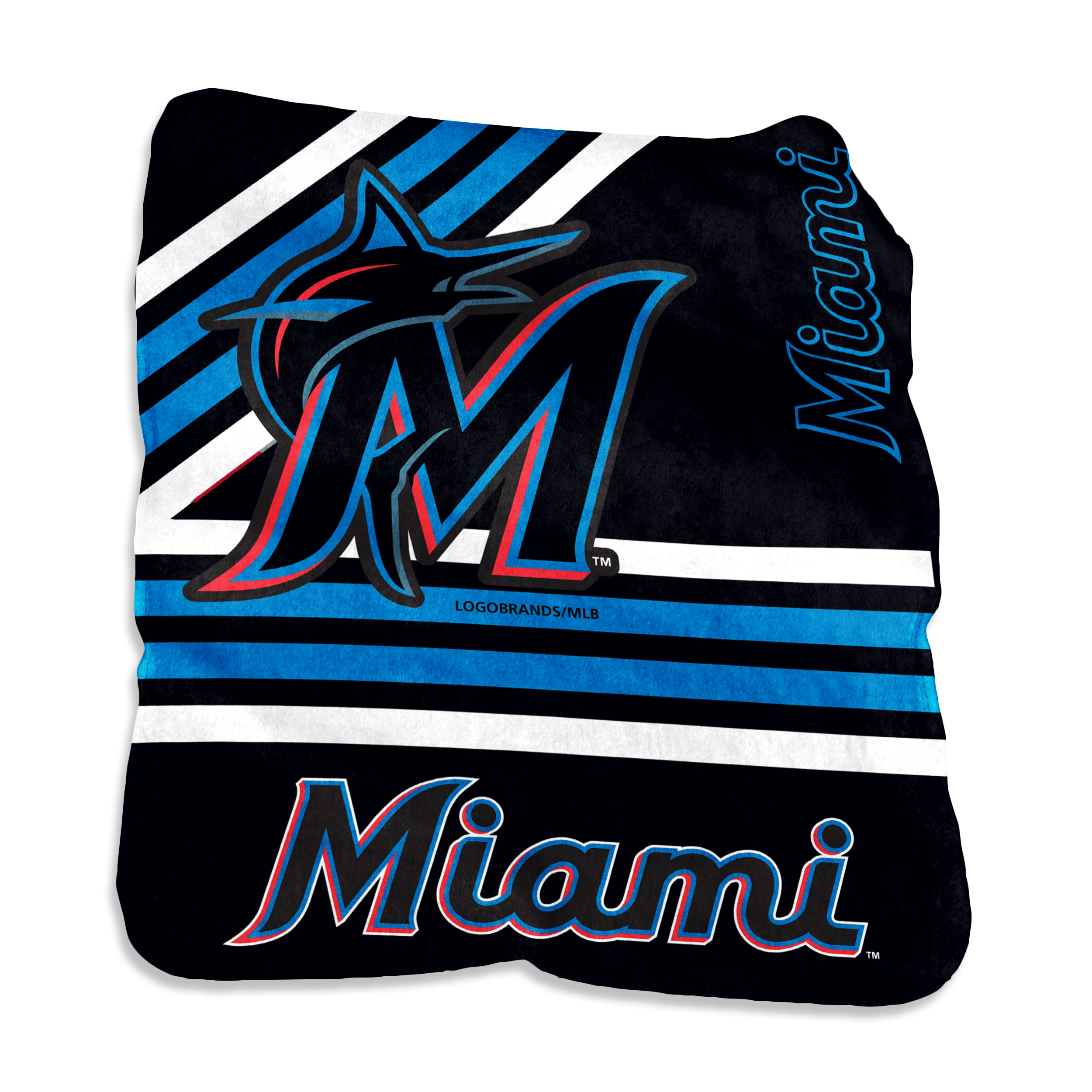 Miami Marlins Raschel Throw  