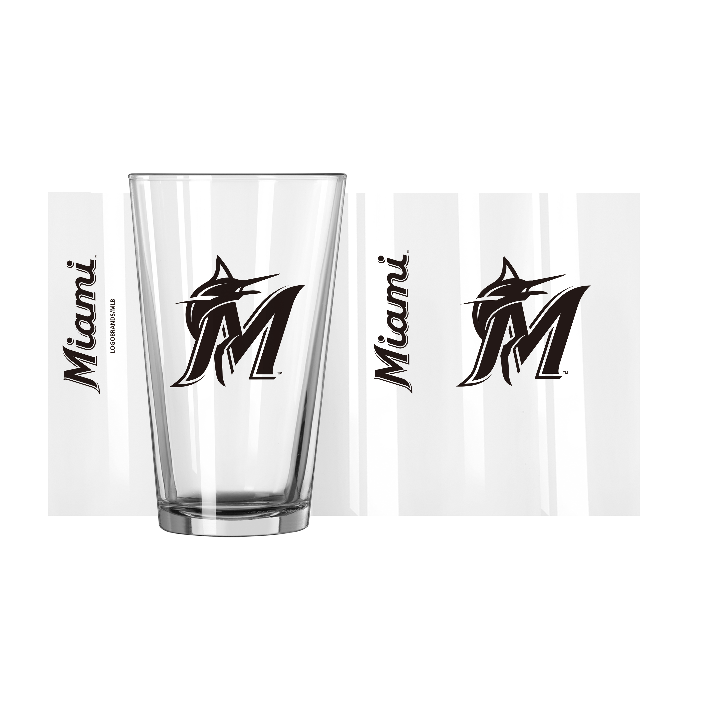Miami Marlins 16oz Gameday Pint Glass  