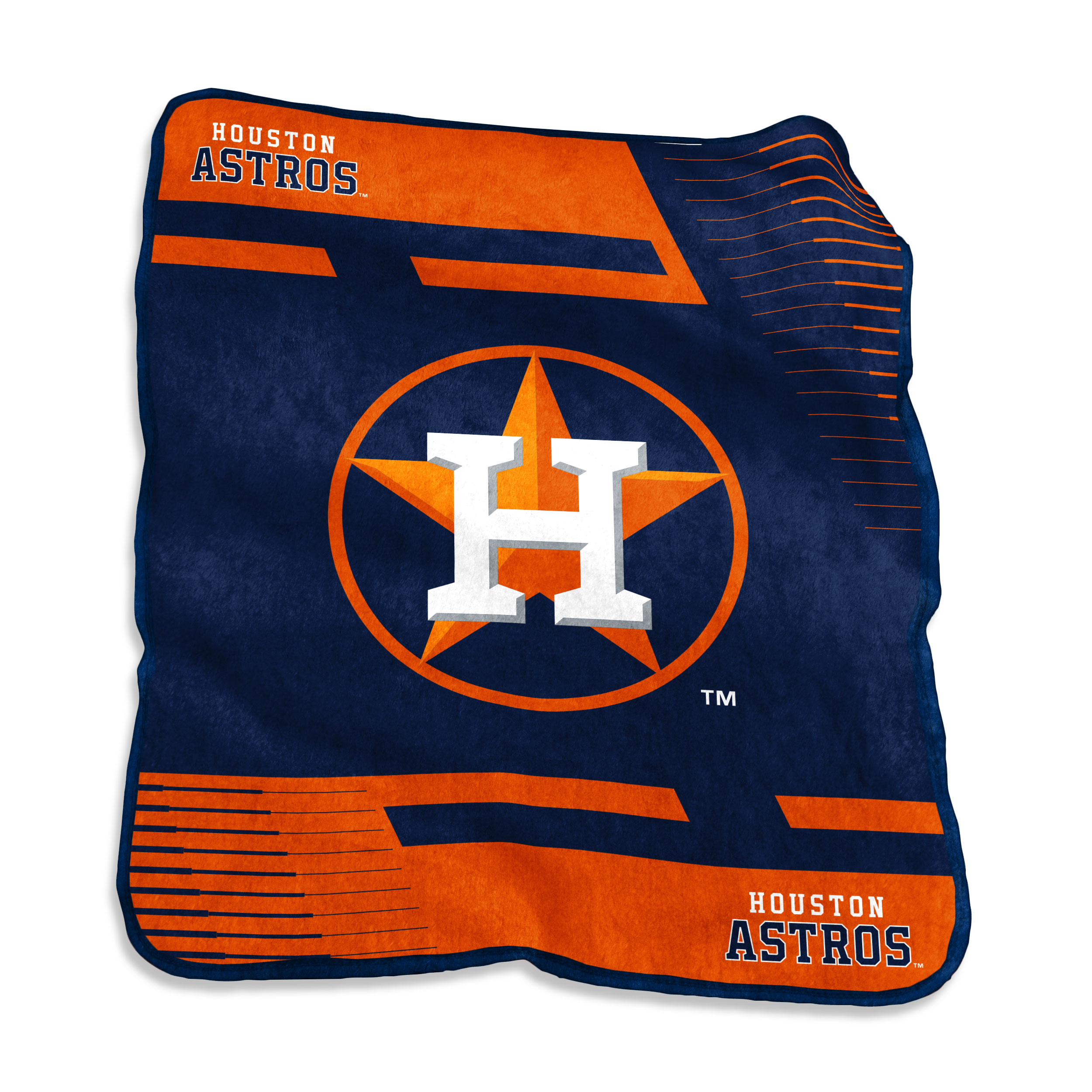 Houston Astros Raschel Double Stripe Throw  