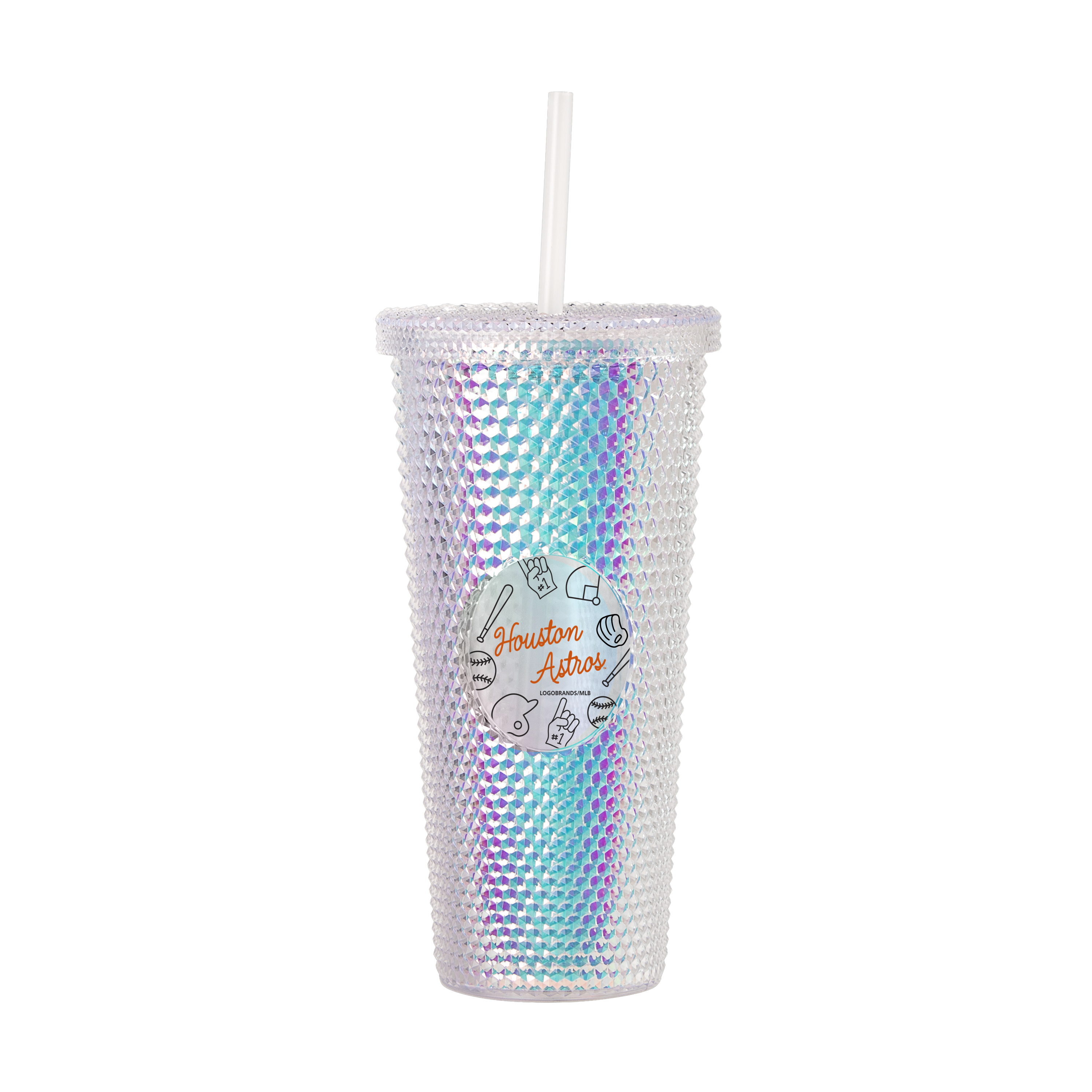 Houston Astros 24oz Playmaker Iridescent Stud Tumbler  