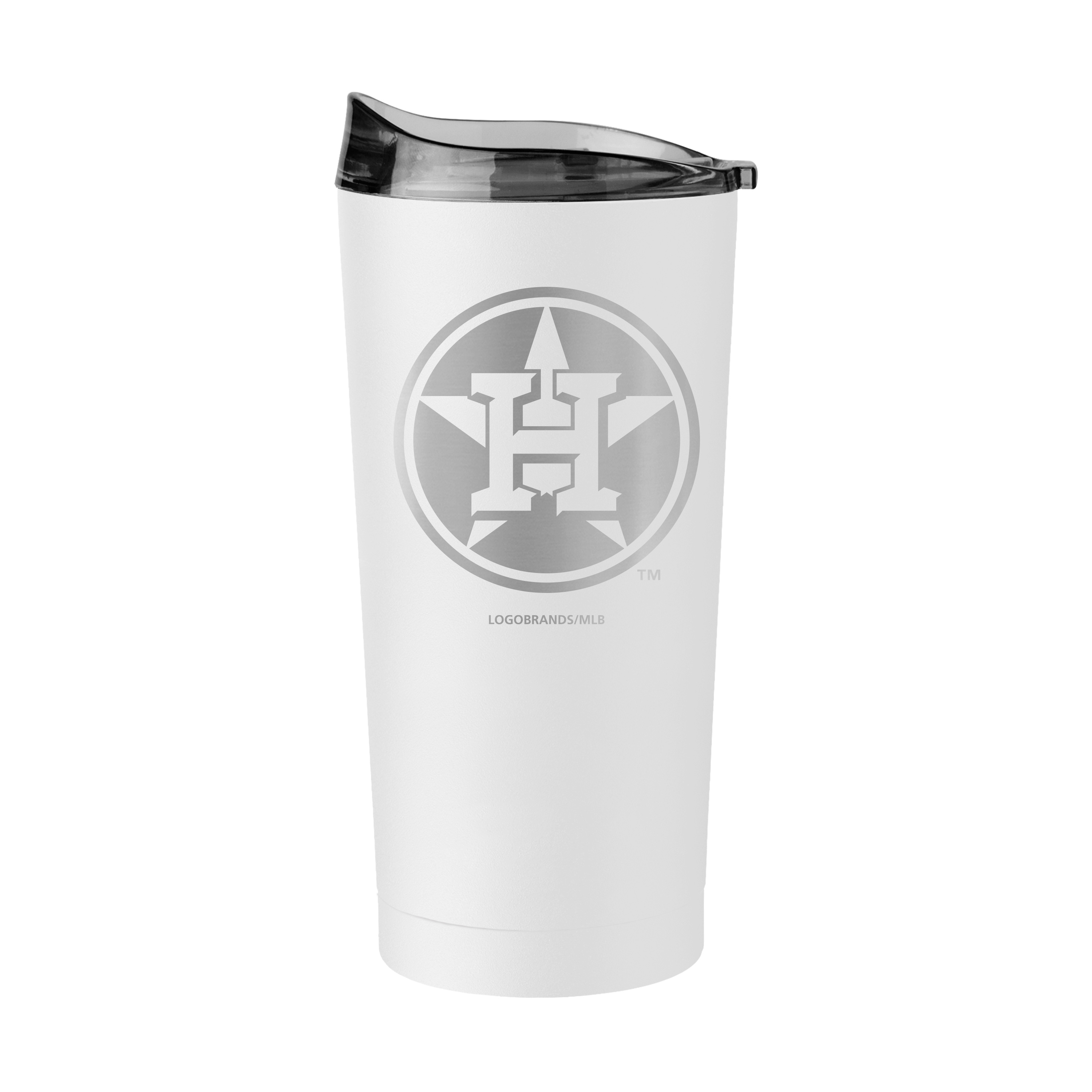 Houston Astros 20oz Etch White Powder Coat Tumbler  