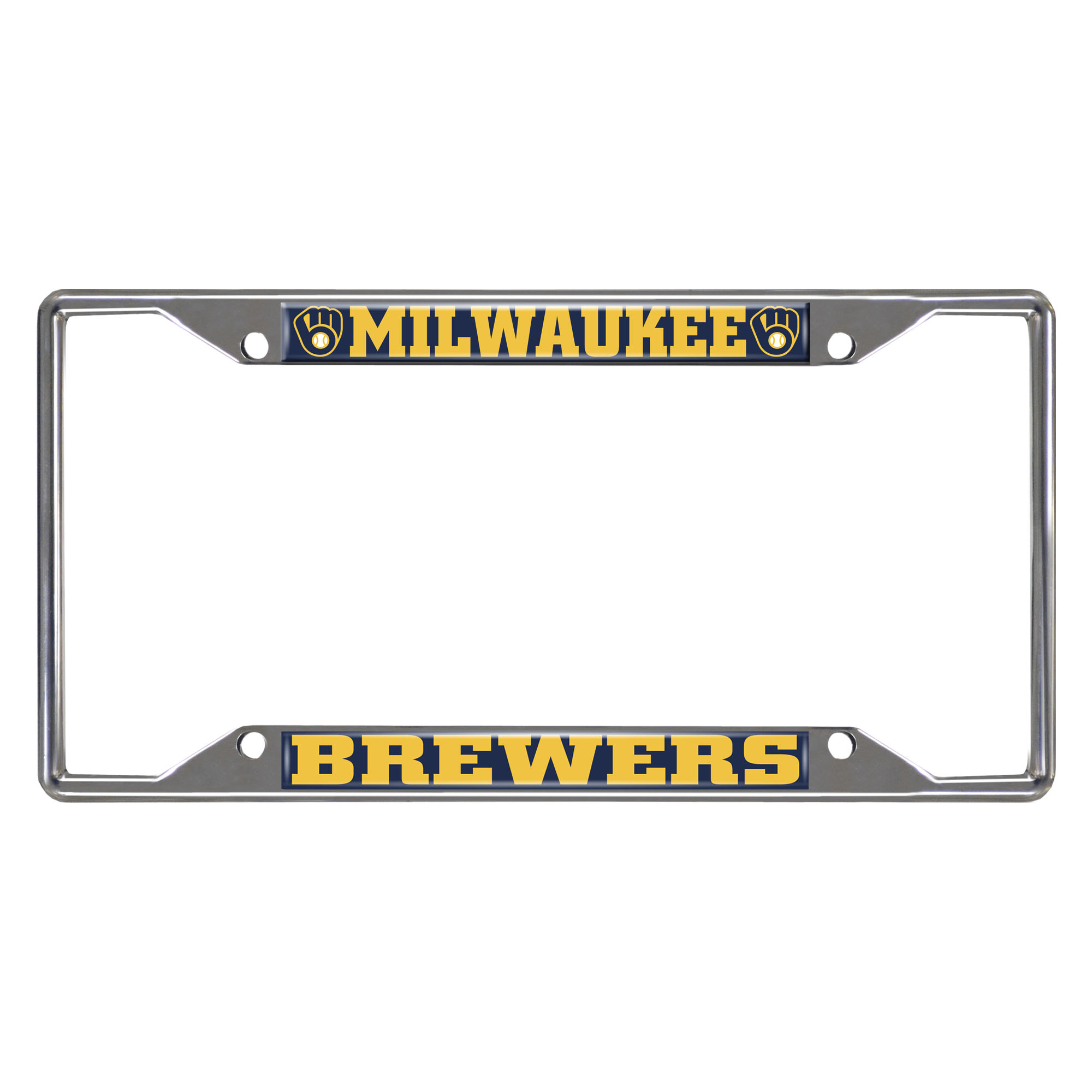Milwaukee Brewers Chrome License Plate Frame  