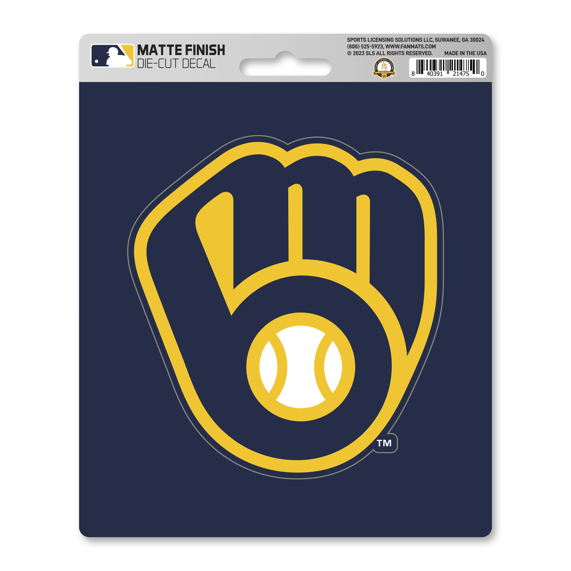 Milwaukee Brewers Matte Decal  