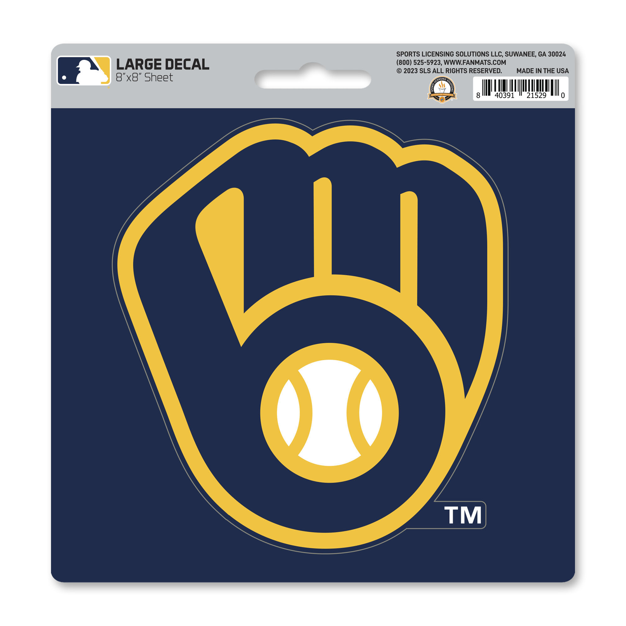 Milwaukee Brewers Large Decal  