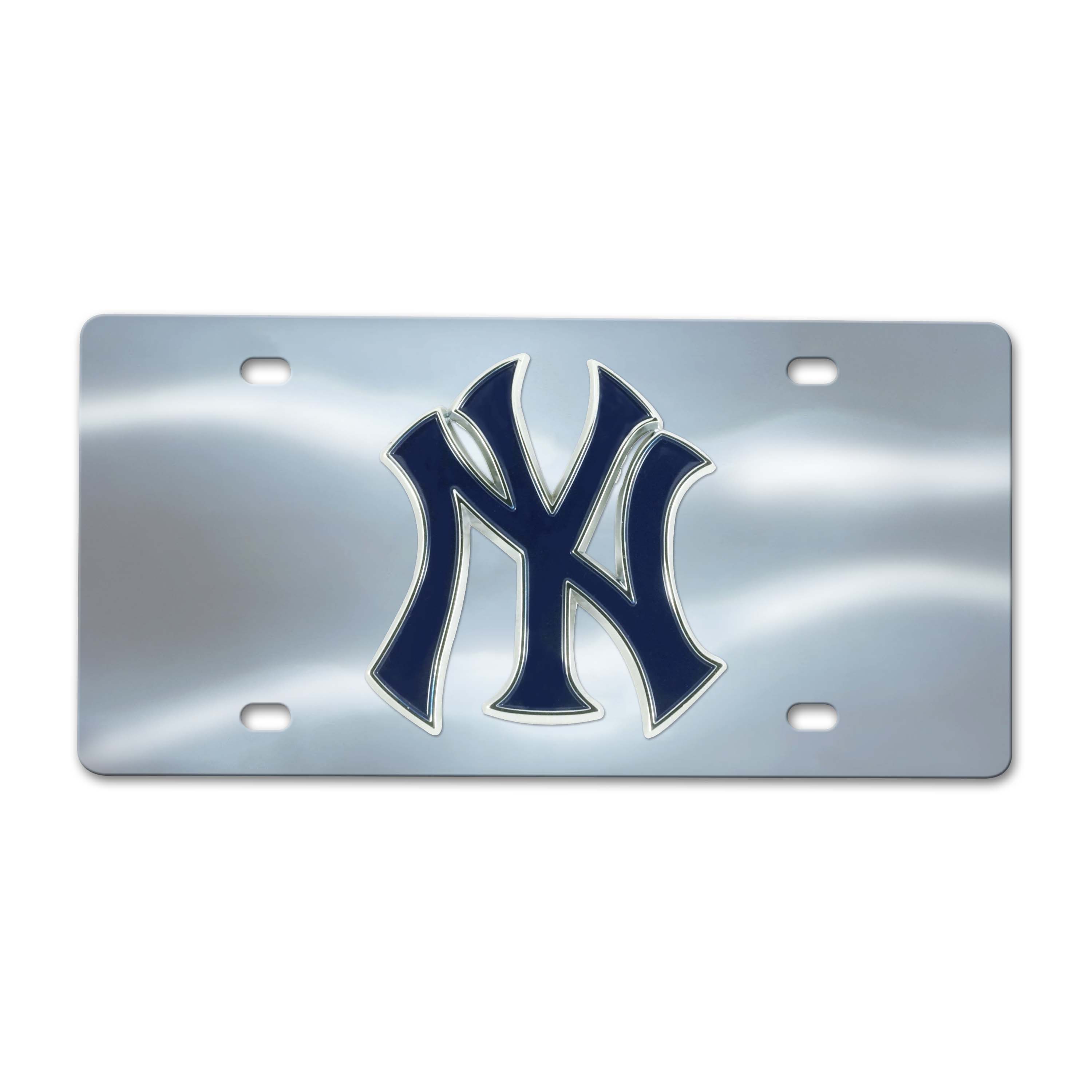 New York Yankees Chrome Diecast License Plate  