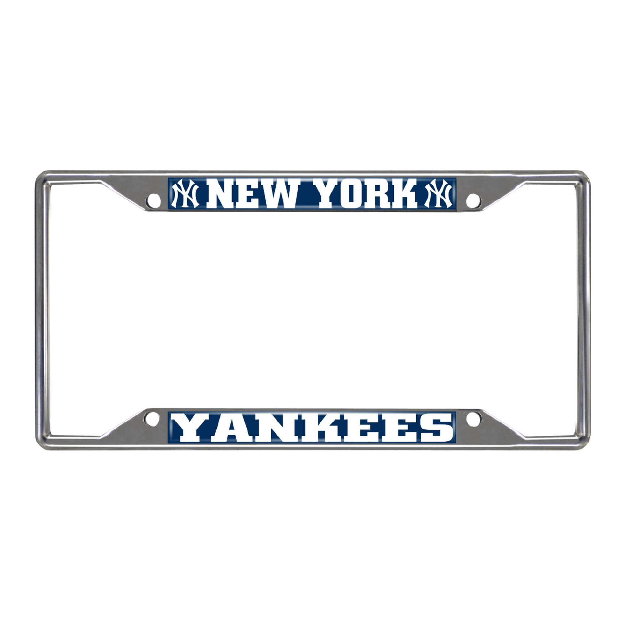 NY Yankees Chrome License Plate Frame  