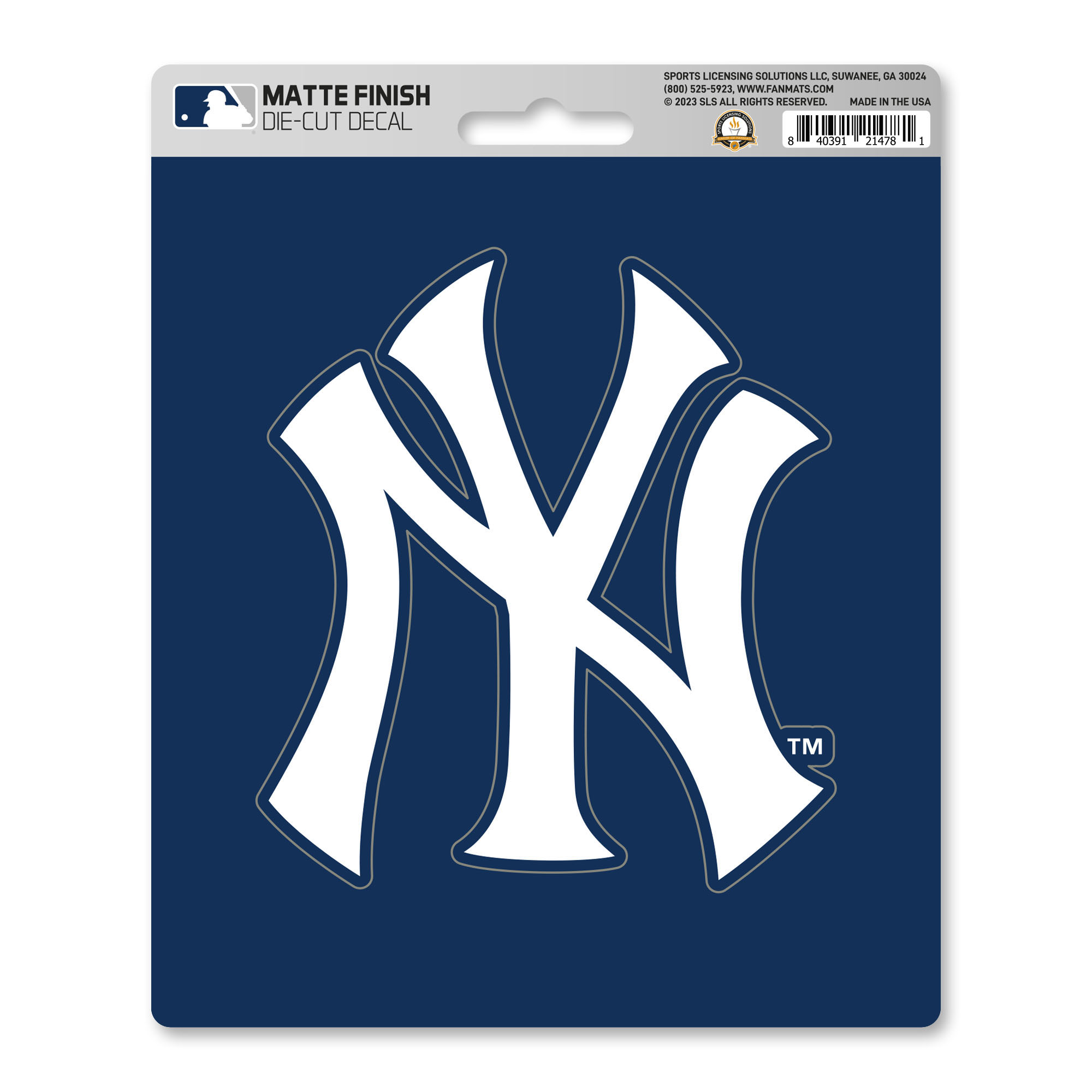 New York Yankees Matte Decal  