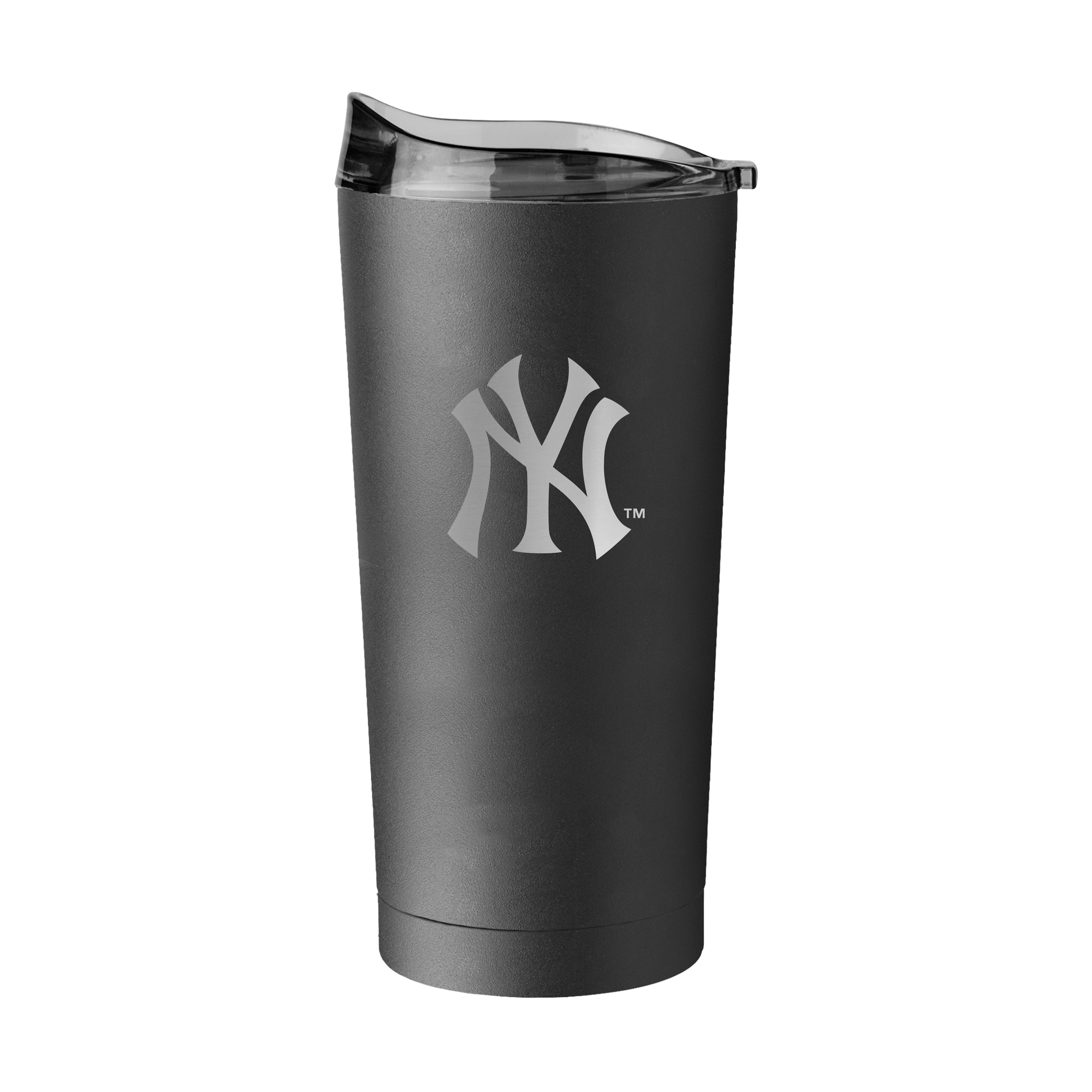 New York Yankees 20oz Etch Black Powder Coat Tumbler  