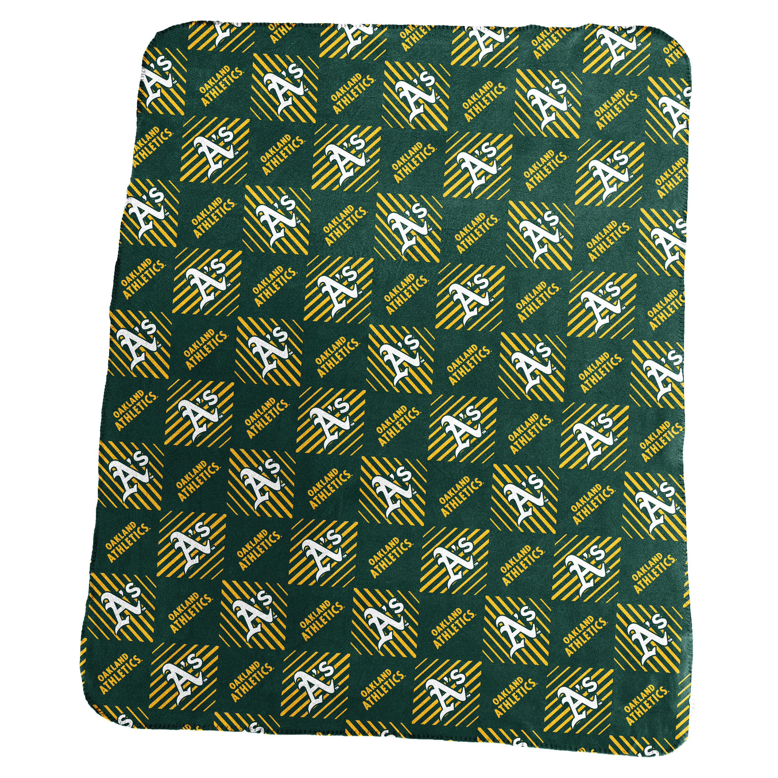 Athletics 50x60 Repeating Pattern Fleece Throw  