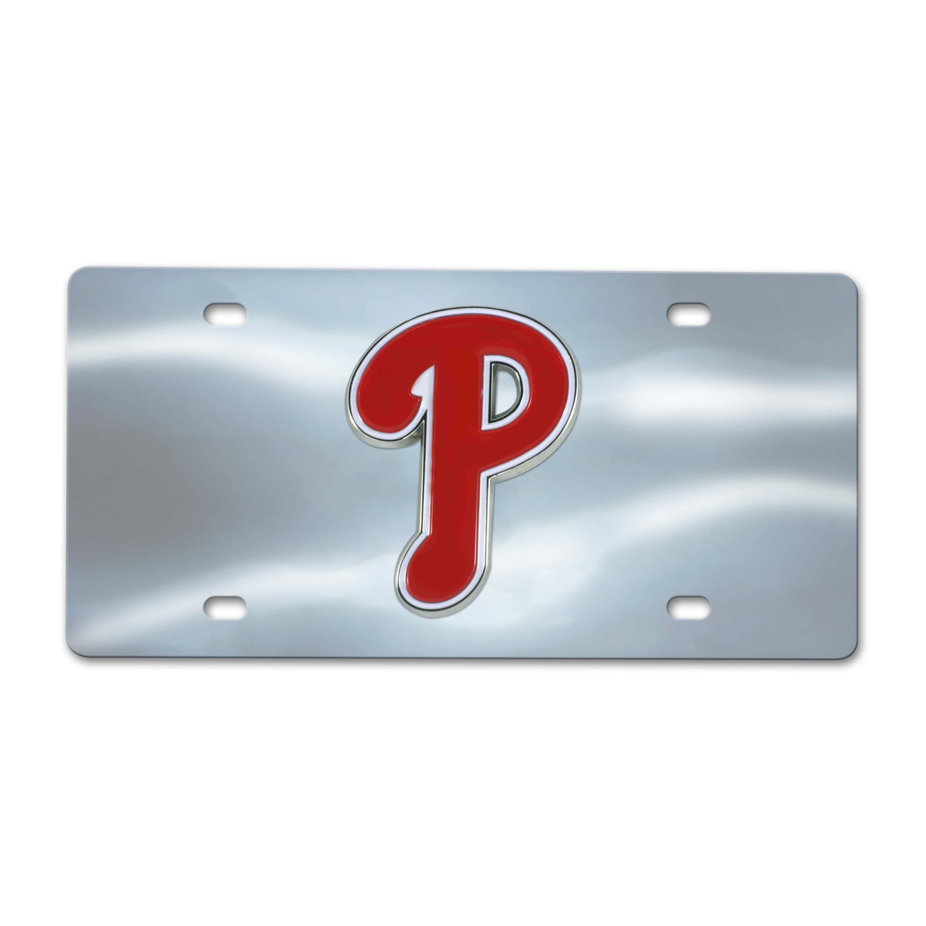 Philadelphia Phillies Chrome Diecast License Plate  