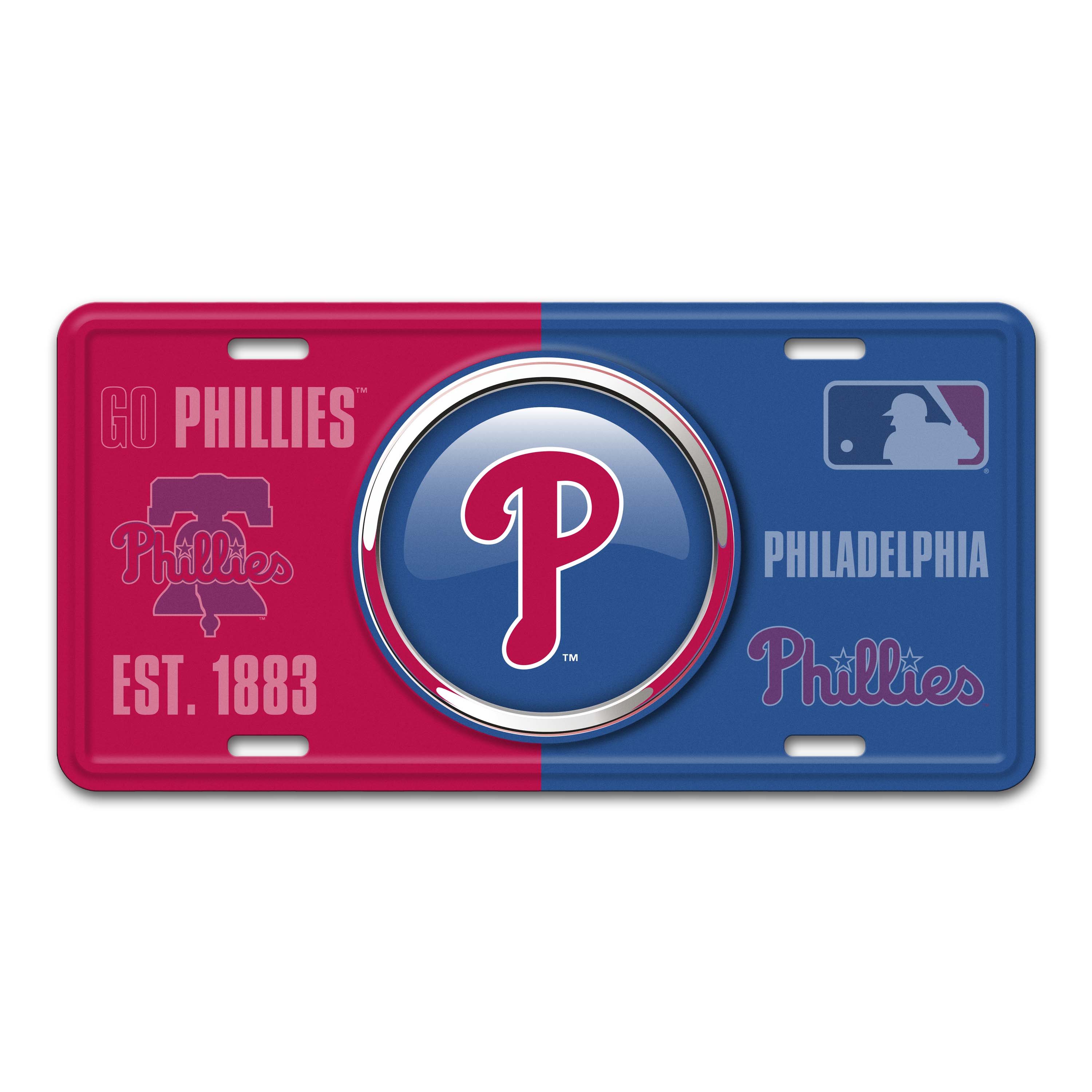 Philadelphia Phillies Embossed Metal License Plate  
