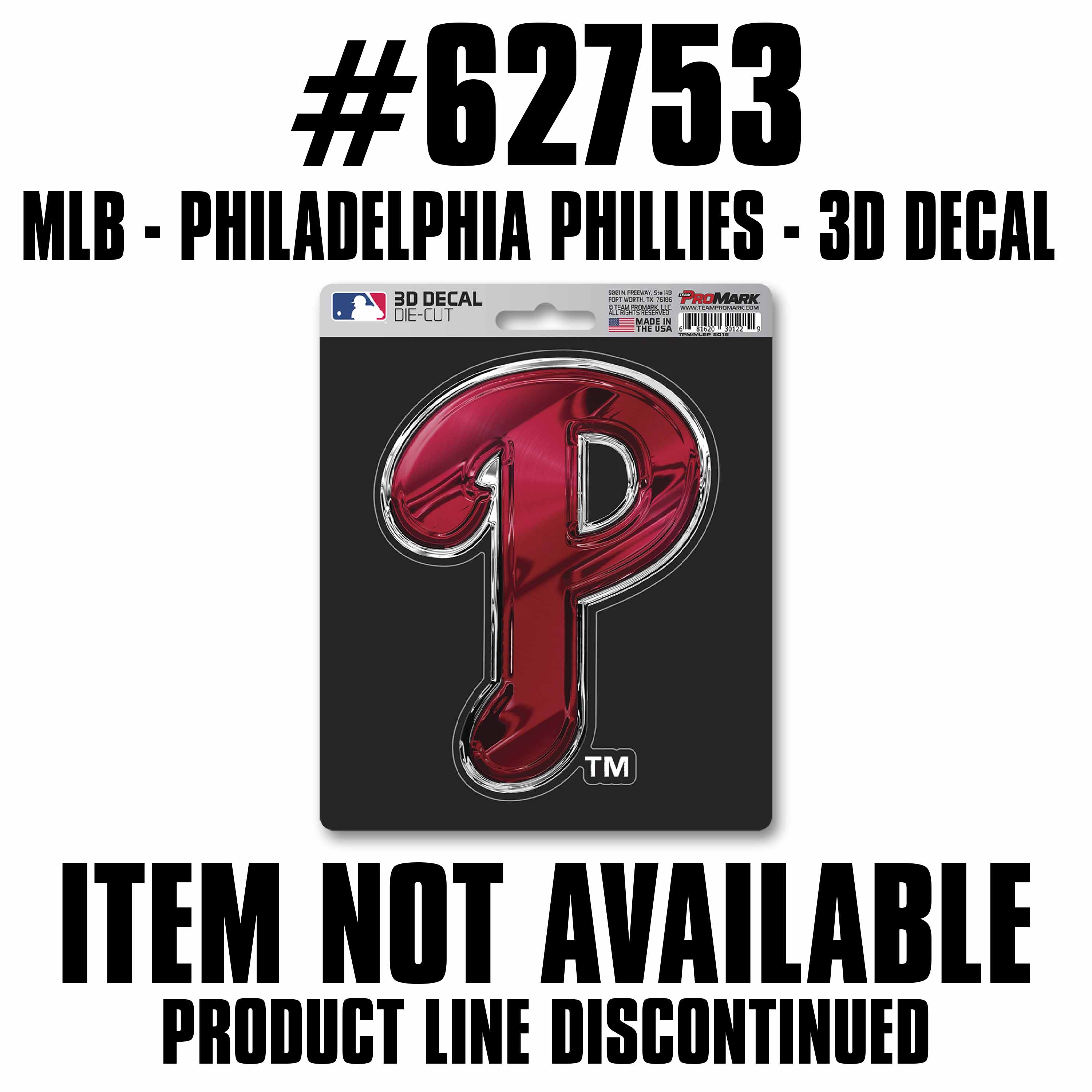Philadelphia Phillies 3D Decal  