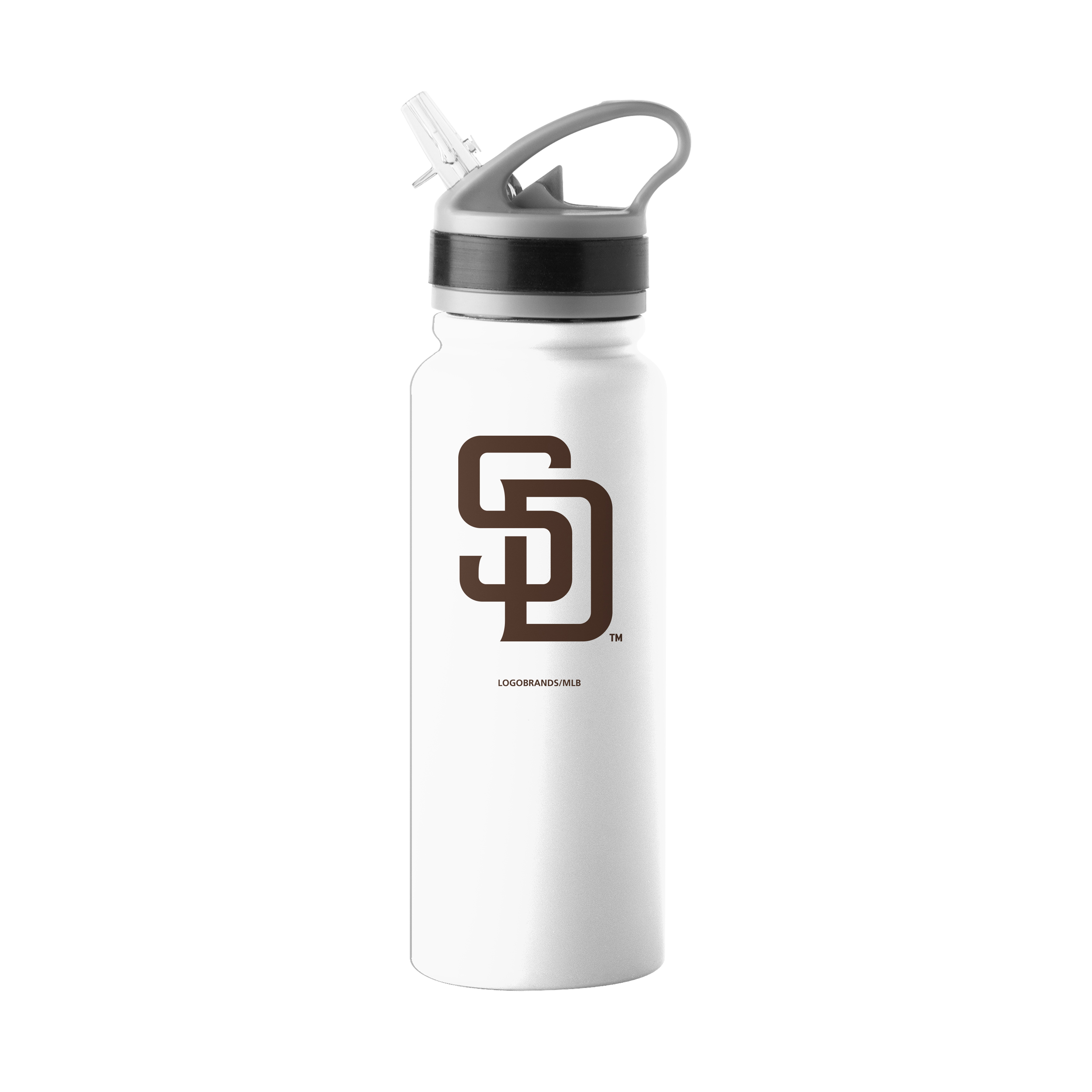 San Diego Padres Logo 25oz Stainless Single Wall Flip Top Bottle  