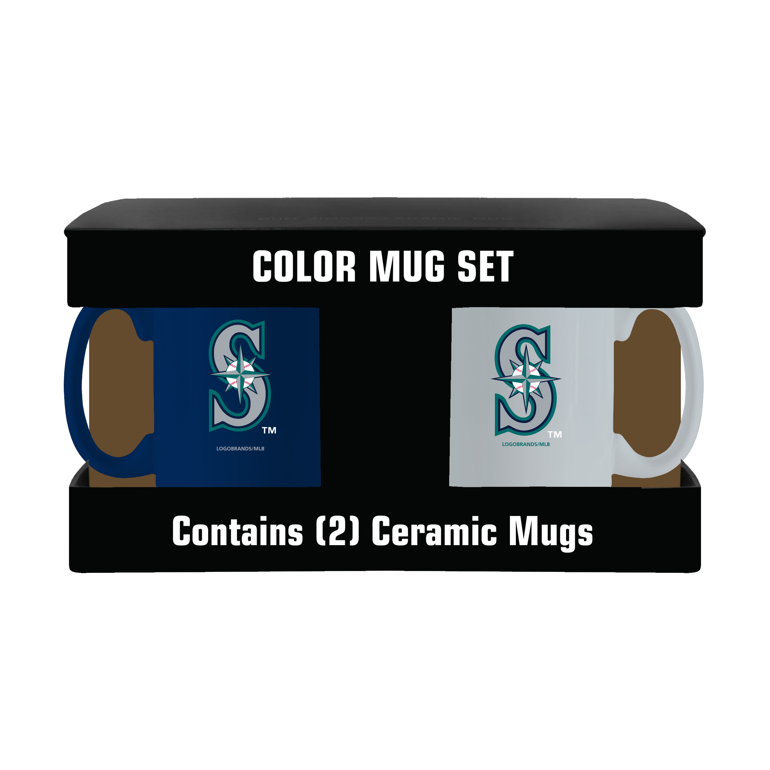 Seattle Mariners Home and Away 15oz Color Mug 2 Pack  