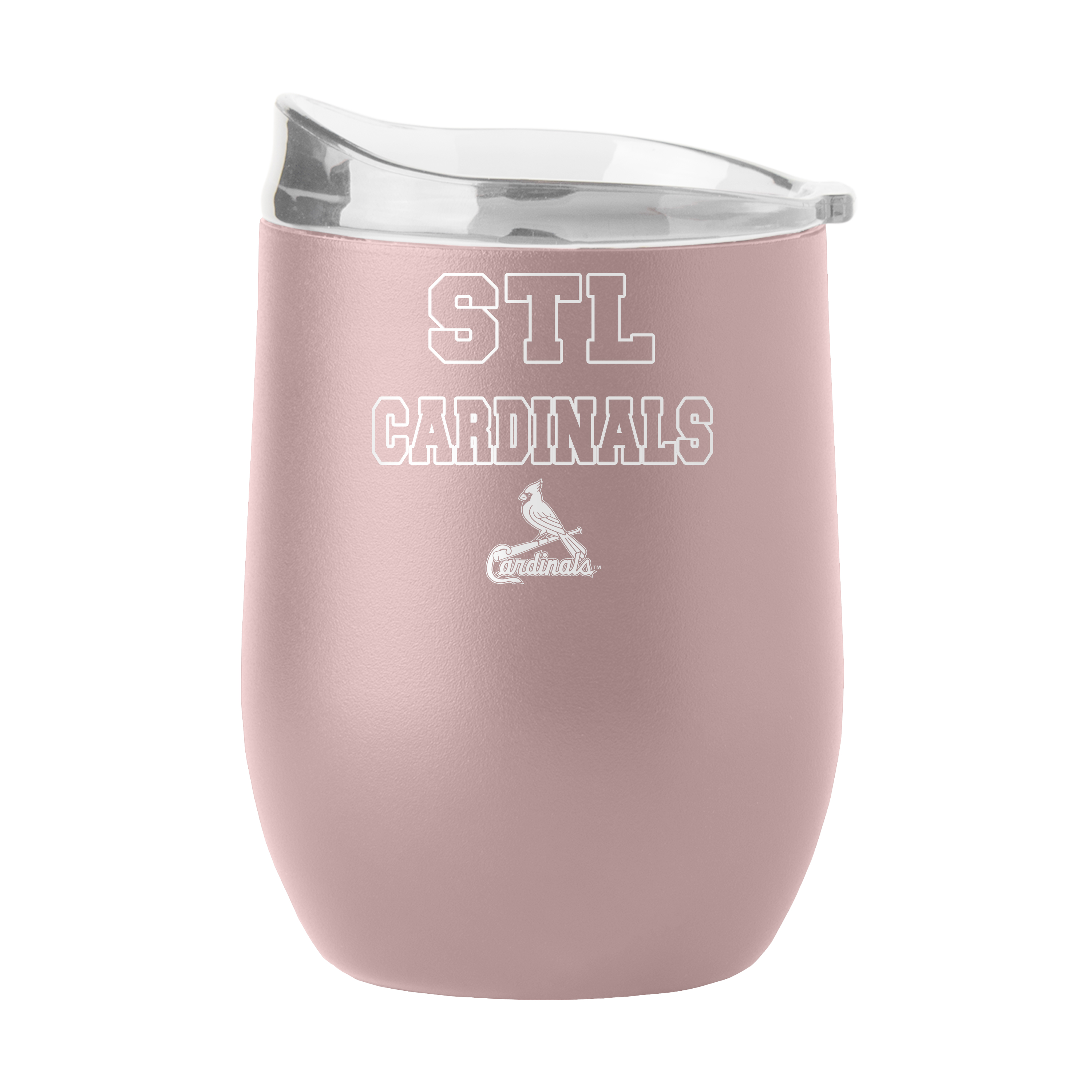 St Louis Cardinals 16oz Stencil Powder Coat Curved Beverage  