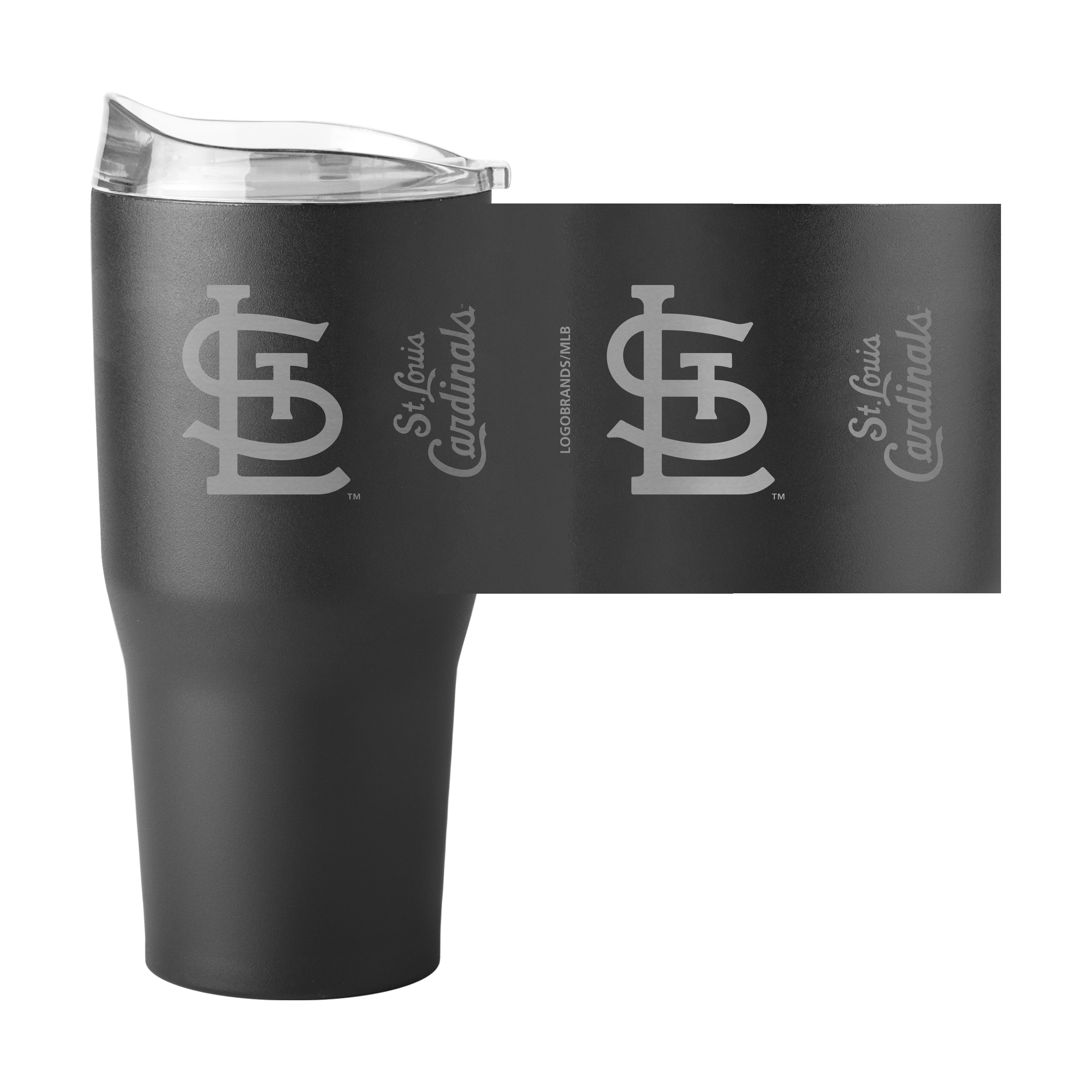 St Louis Cardinals 30oz Etch Powder Coat Tumbler  