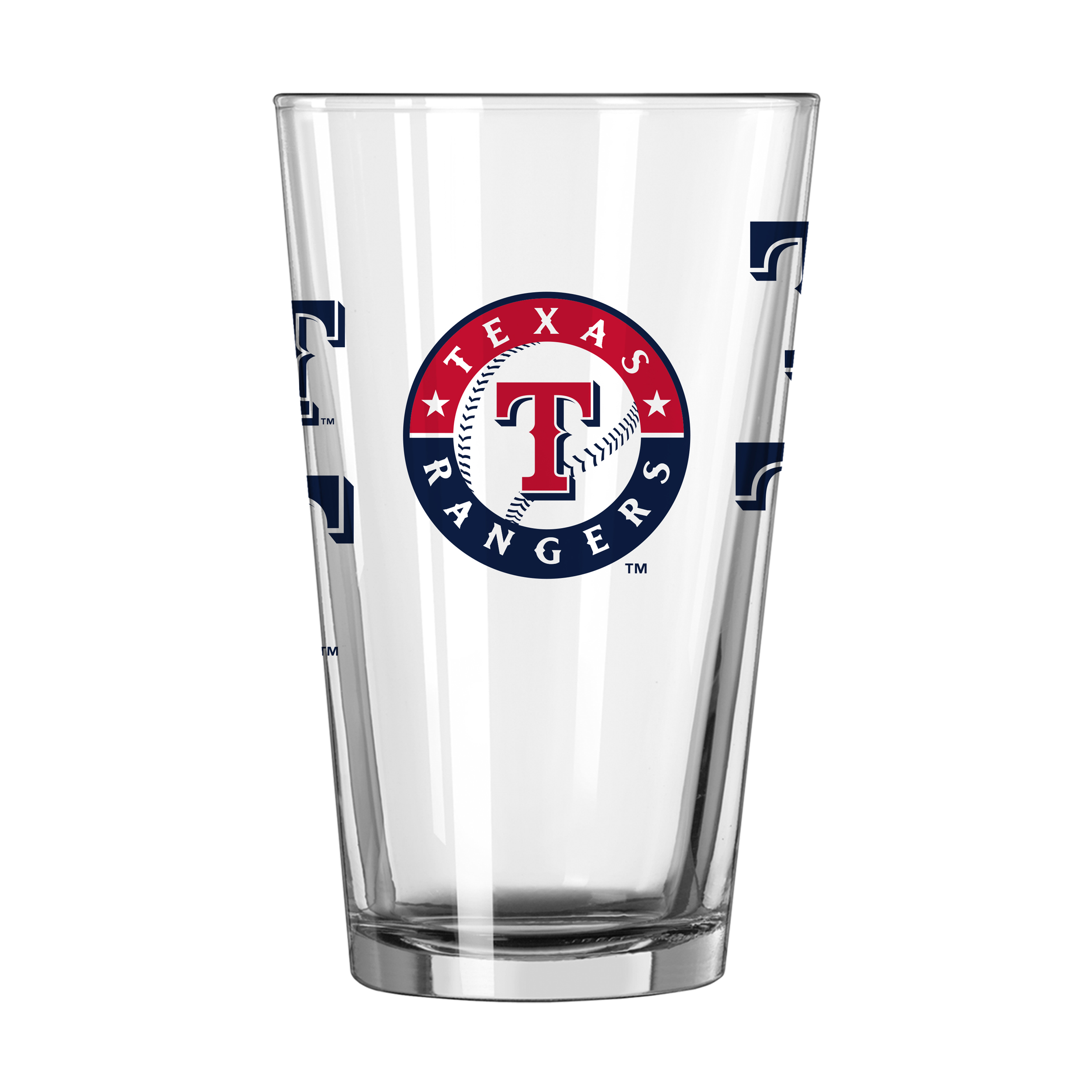 Texas Rangers 16oz Scatter Pint Glass  