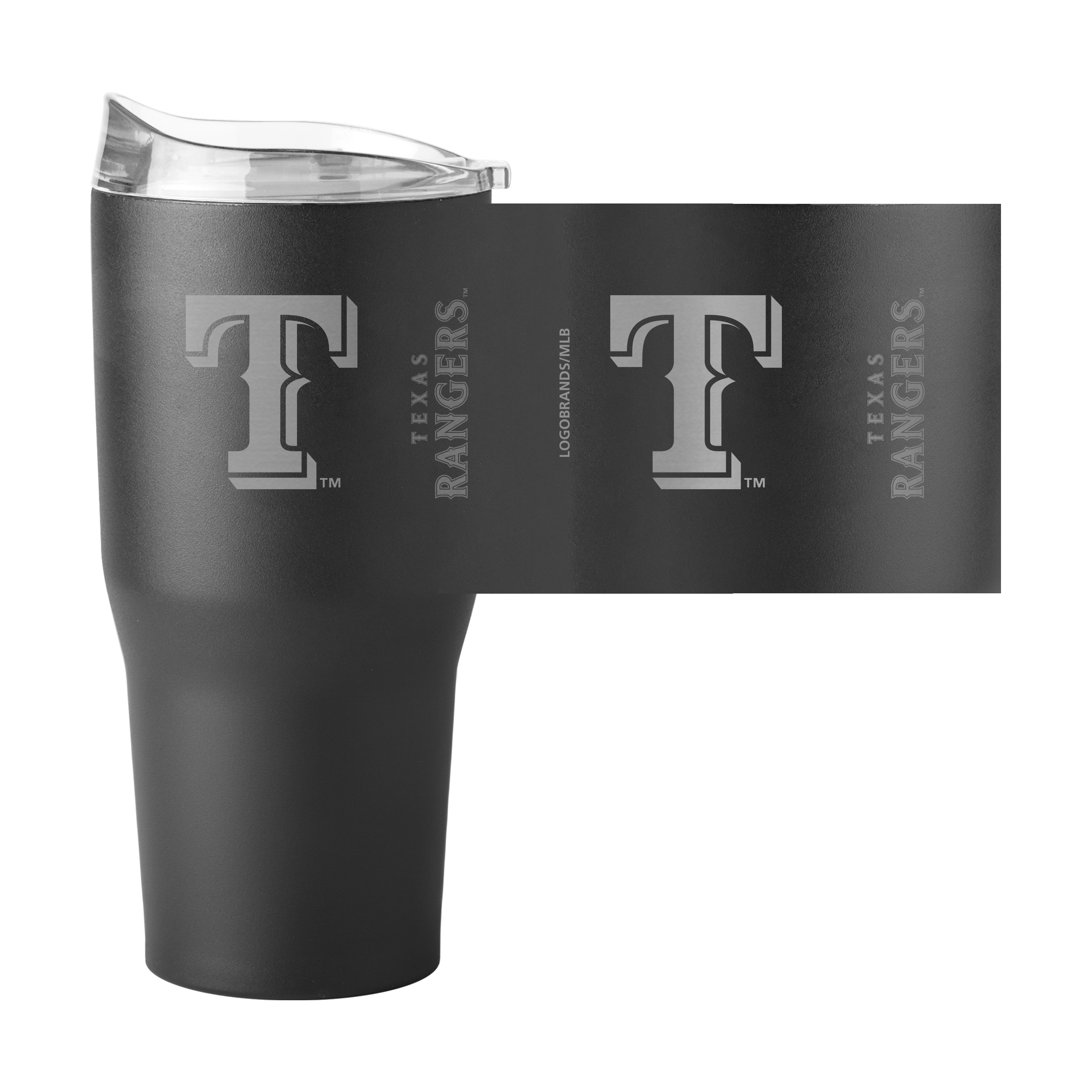 Texas Rangers 30oz Etch Powder Coat Tumbler  
