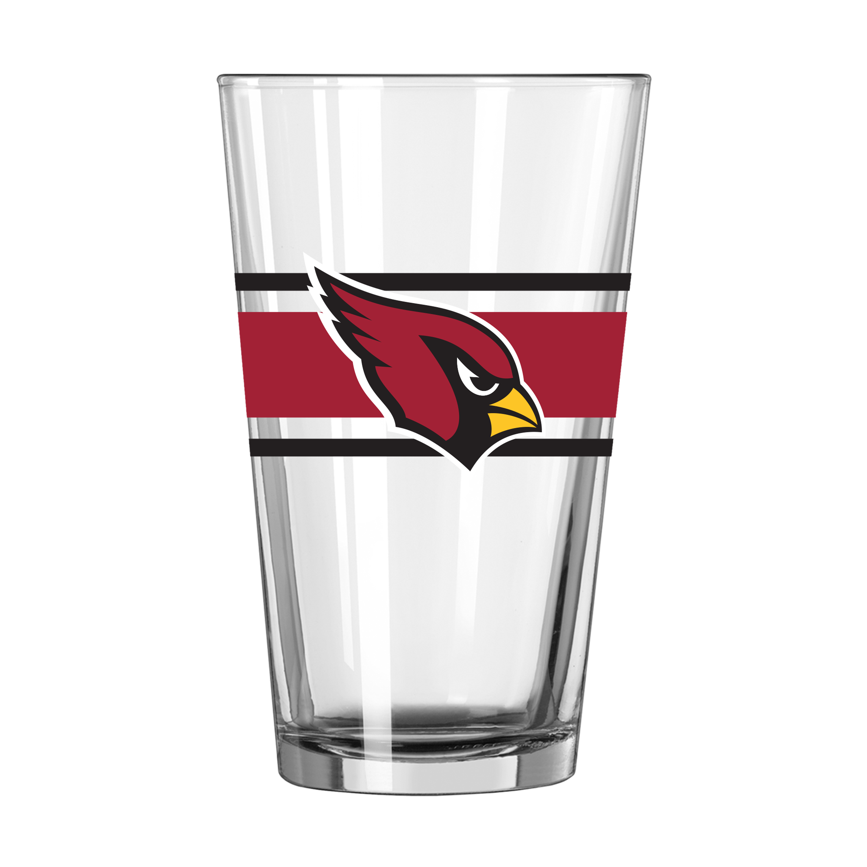 Arizona Cardinals 16oz Stripe Pint Glass    