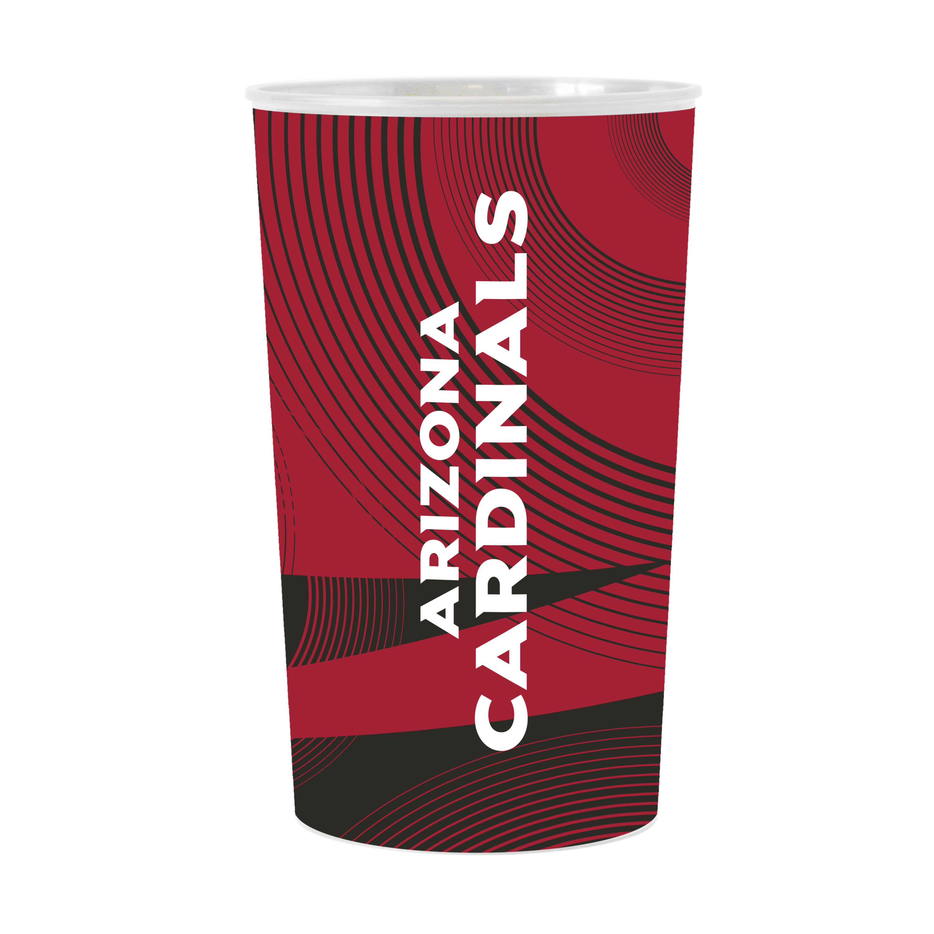 Arizona Cardinals Geometric Hardwall Cup 4 Pack  