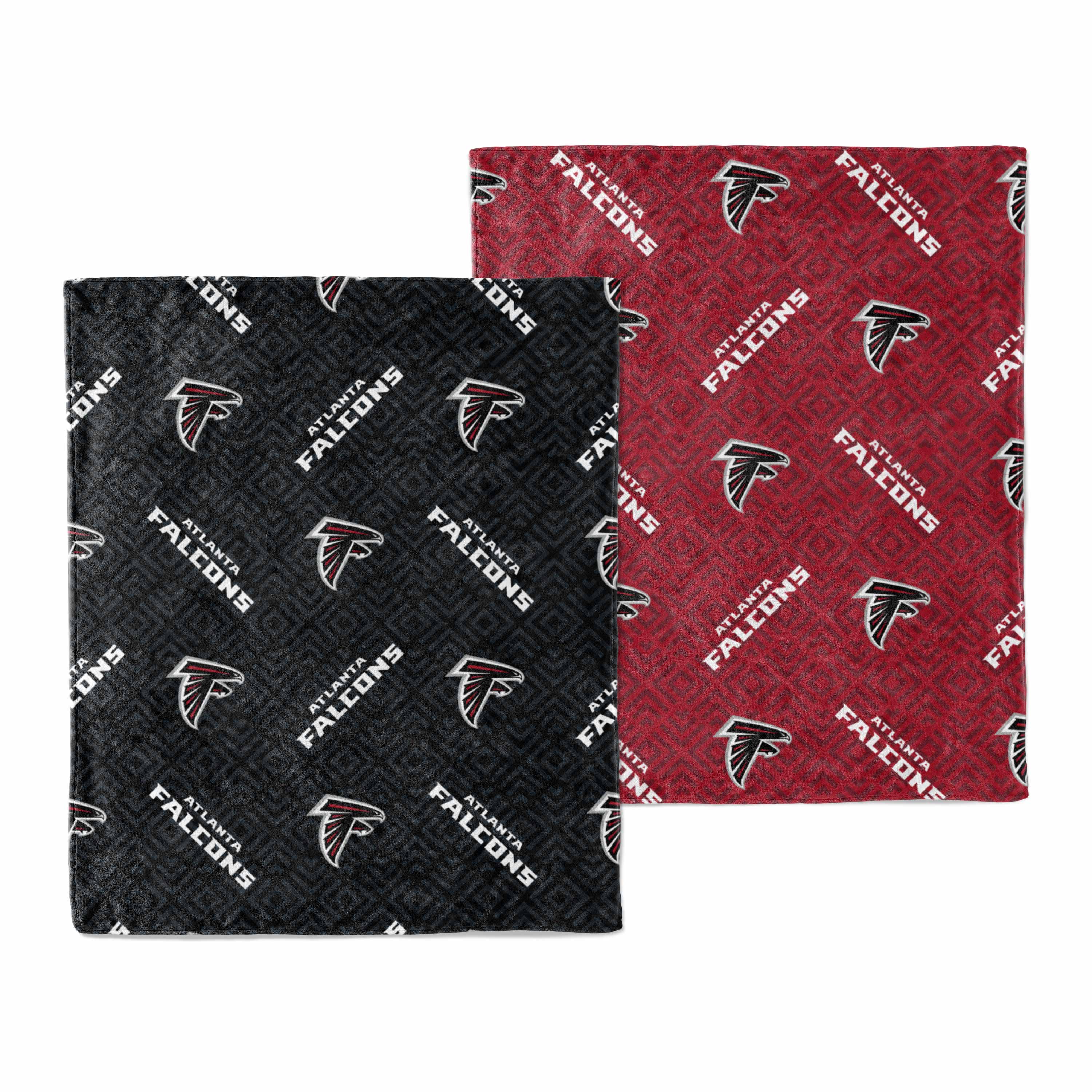 Atlanta Falcons Plush Throw 50x60 2 Pack  