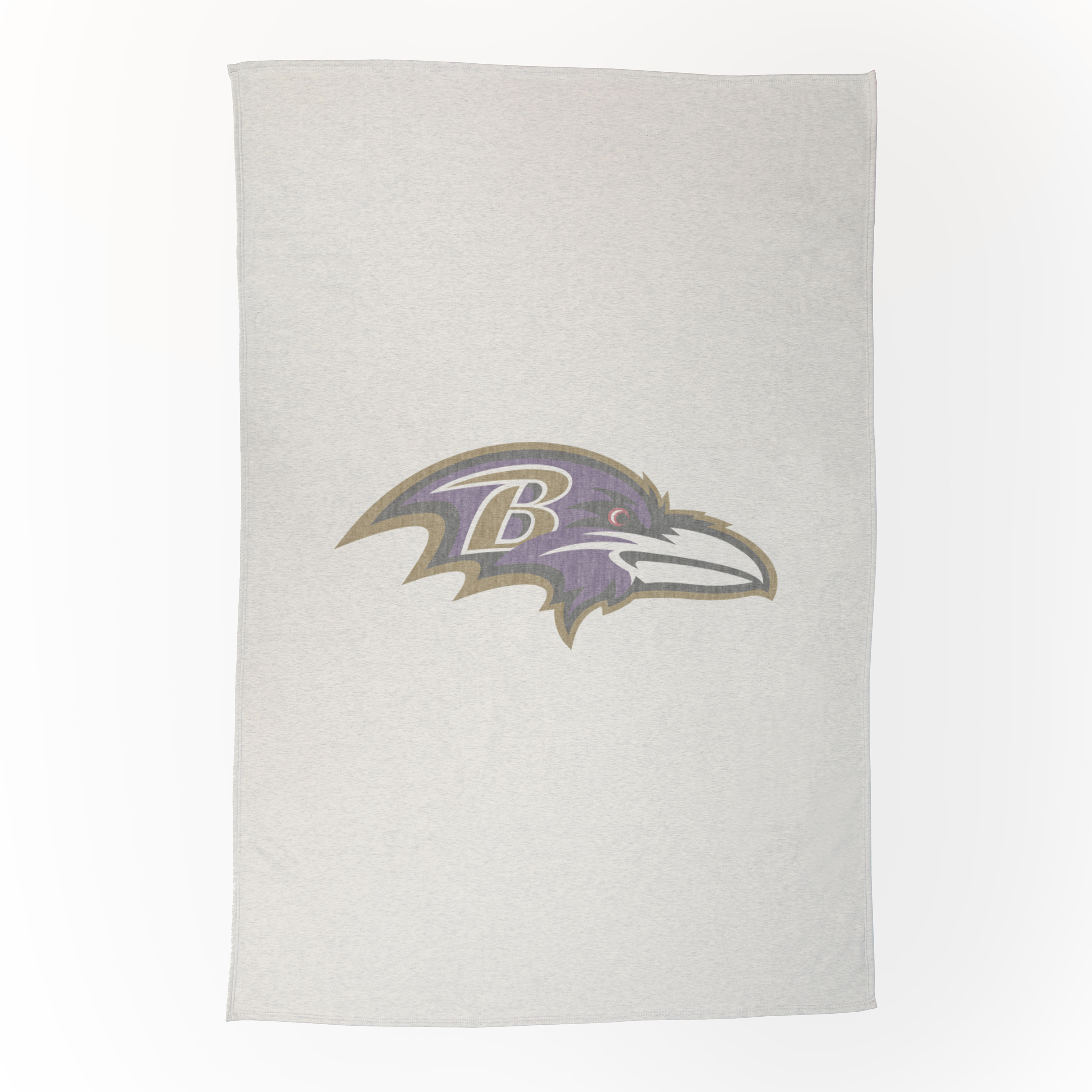 Baltimore Ravens Oversized Logo Sublimated Sweatshirt Blanket  