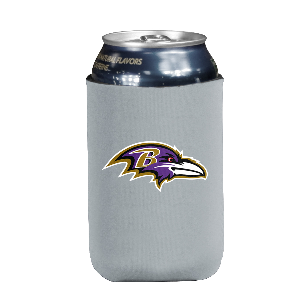 Baltimore Ravens Custom Can Insulated Can Sleeve -Heather Gray    