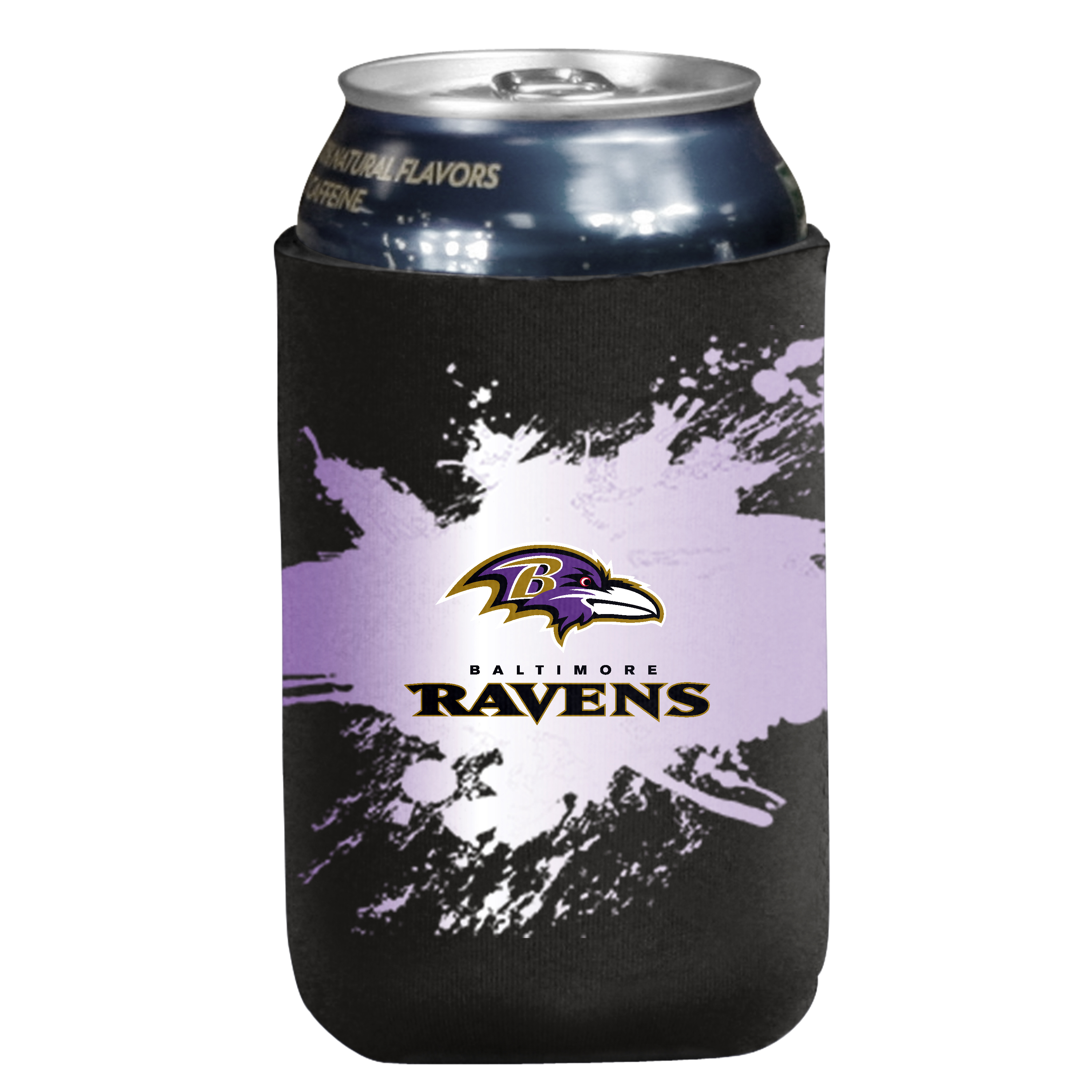 Baltimore Ravens Paint Splatter Insulated Can Sleeve  