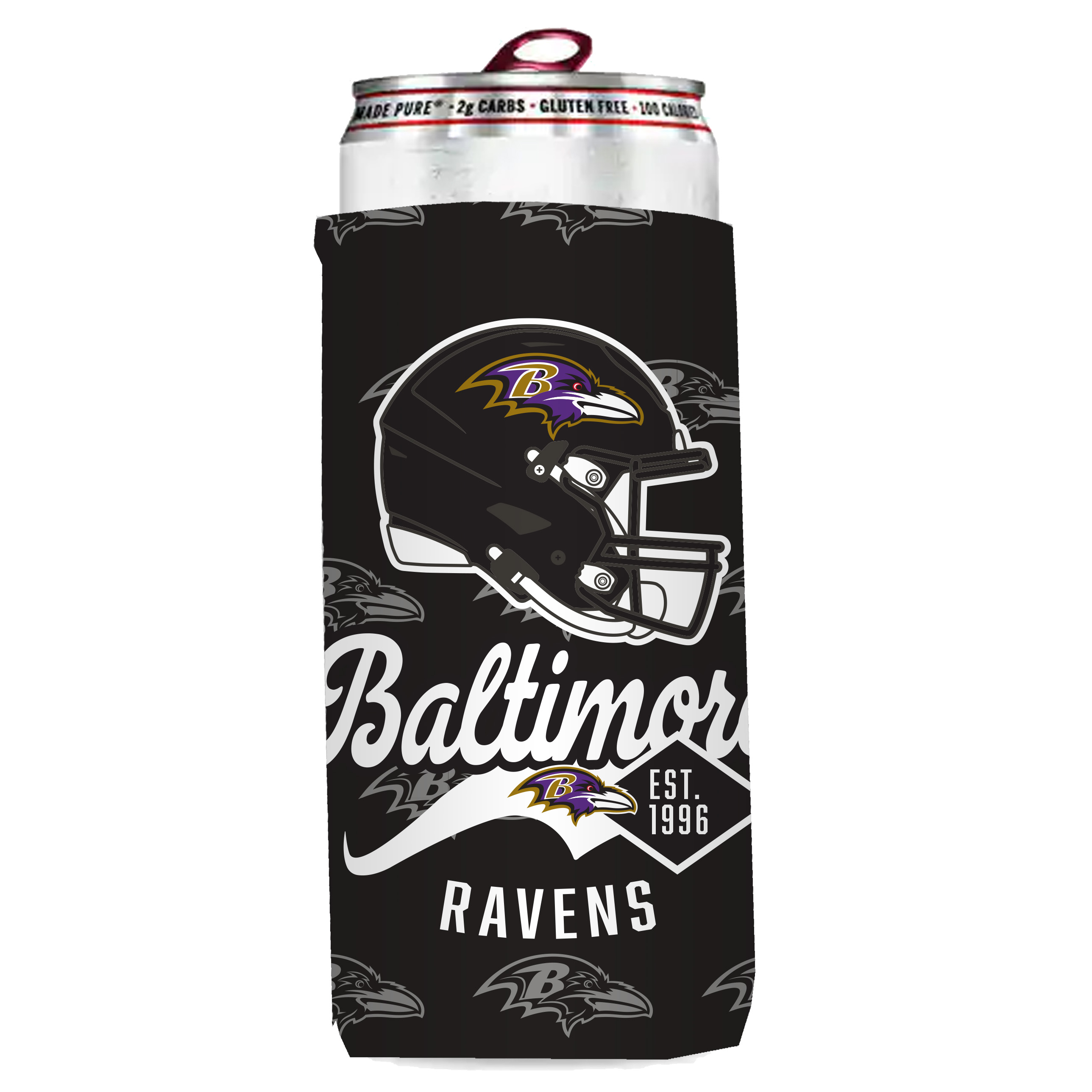 Baltimore Ravens Insulated Shadow Slim Can Sleeve    