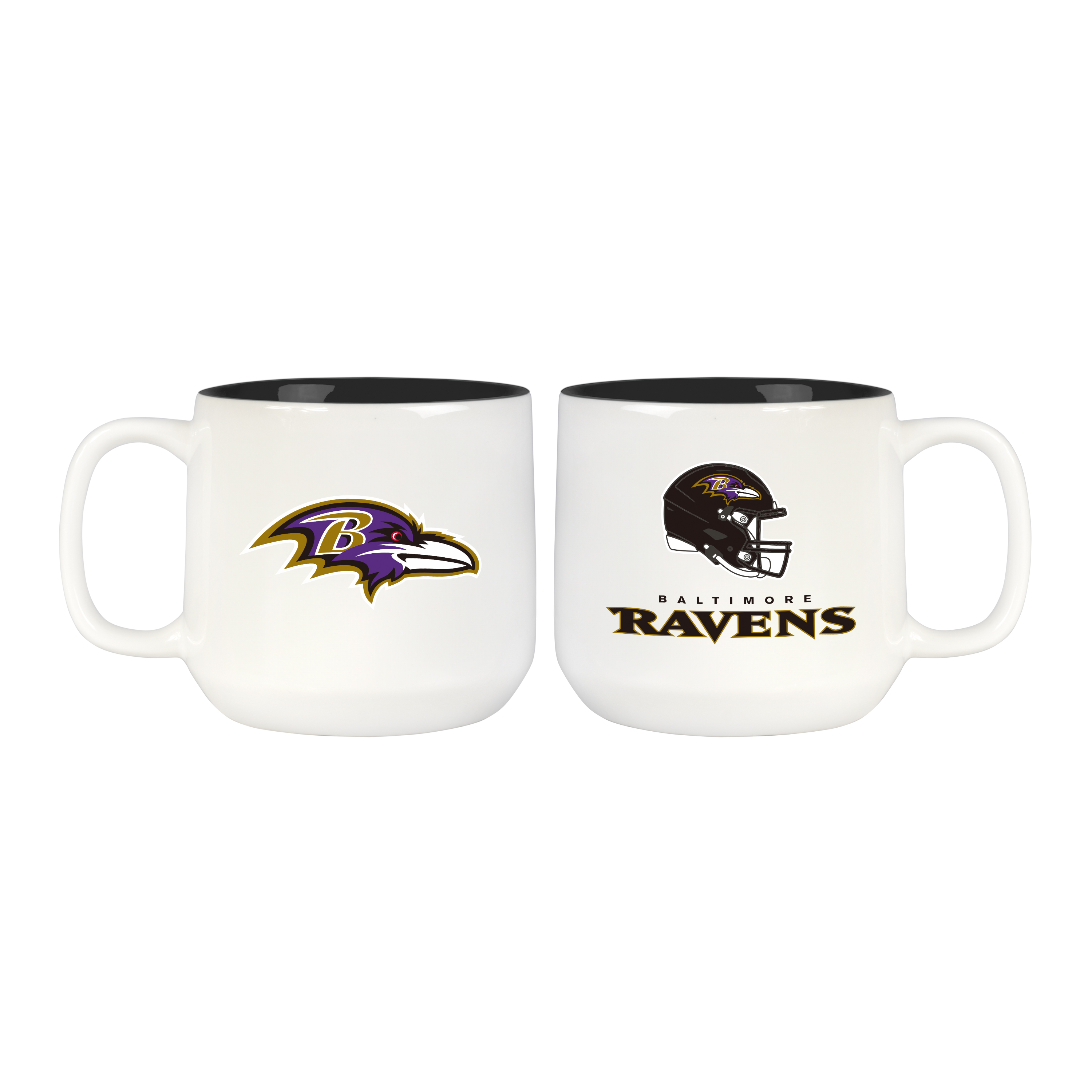 Baltimore Ravens 15oz Inner Color Mug 2 Pack  