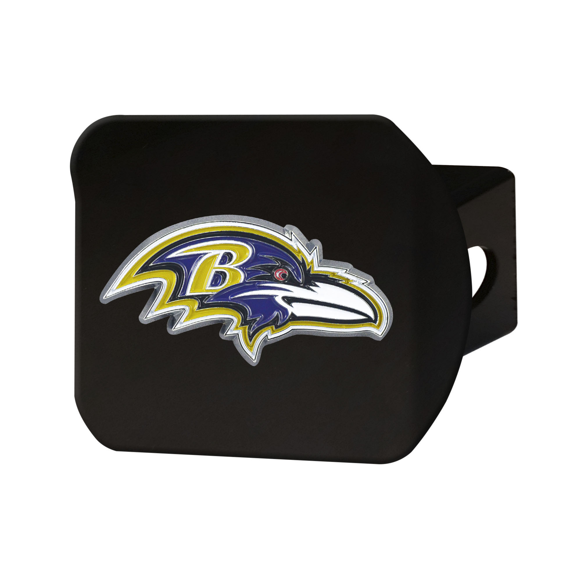 Baltimore Ravens Color on Black Hitch Cover    
