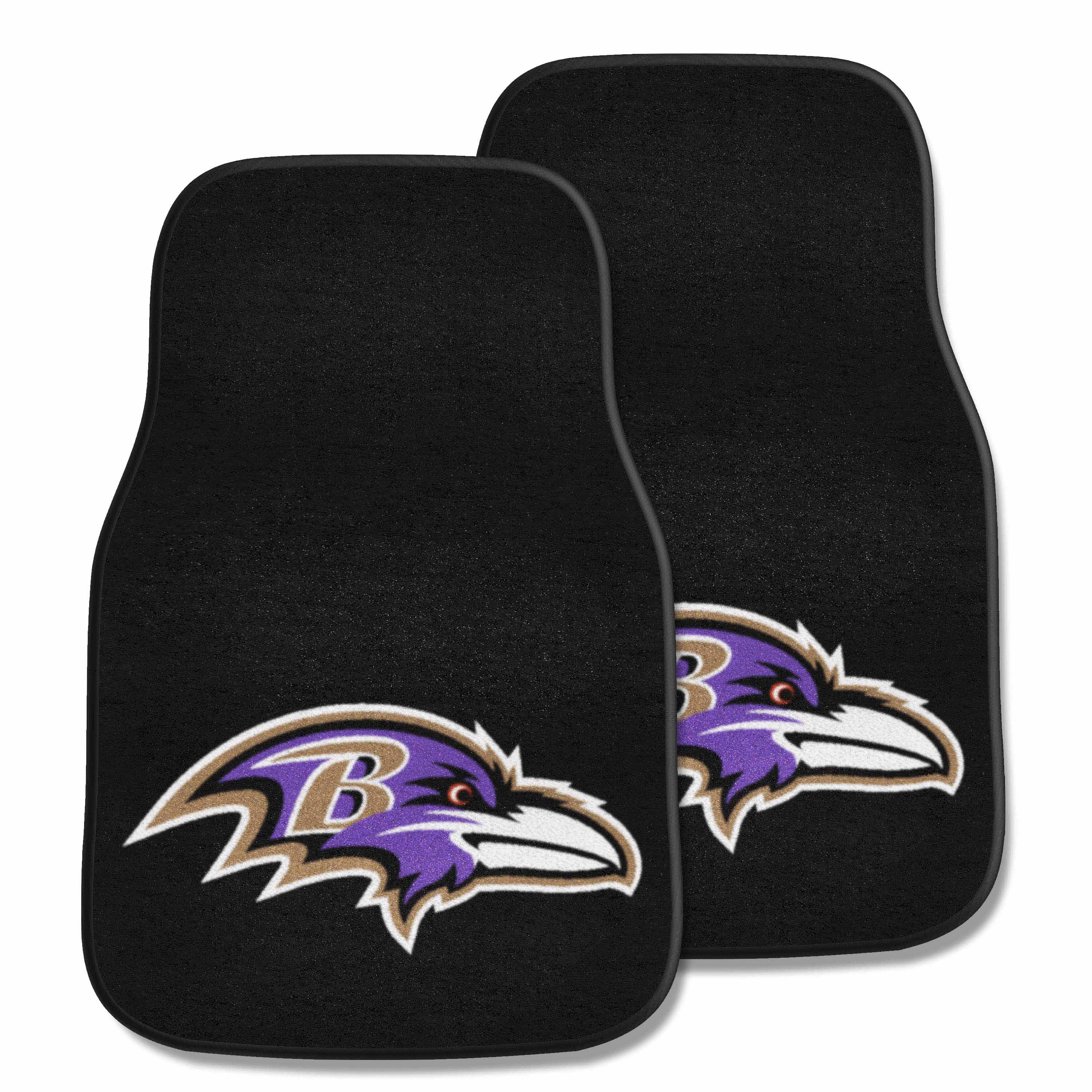 Baltimore Ravens 2-pc Carpet Car Mat Set  