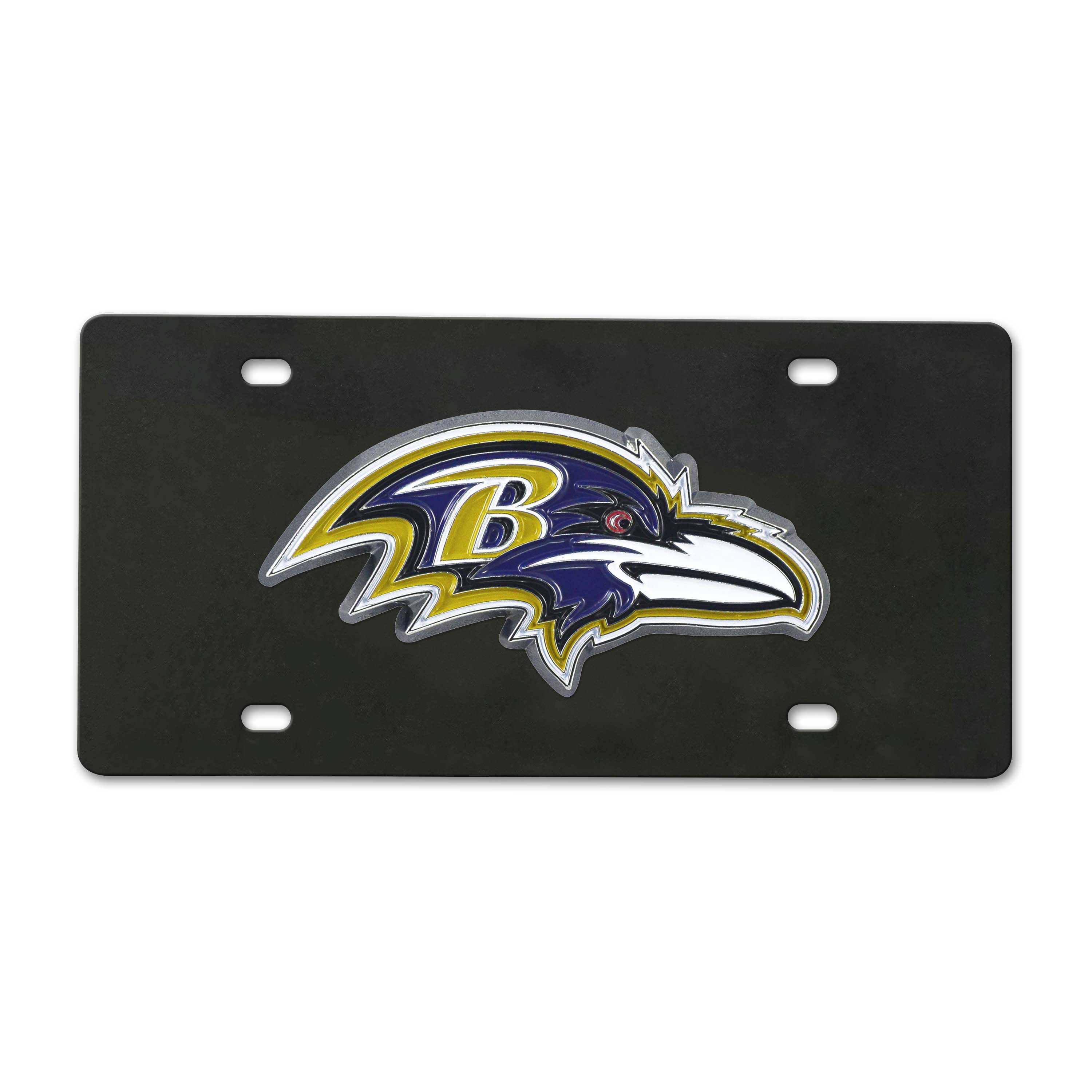 Baltimore Ravens Black Diecast License Plate    