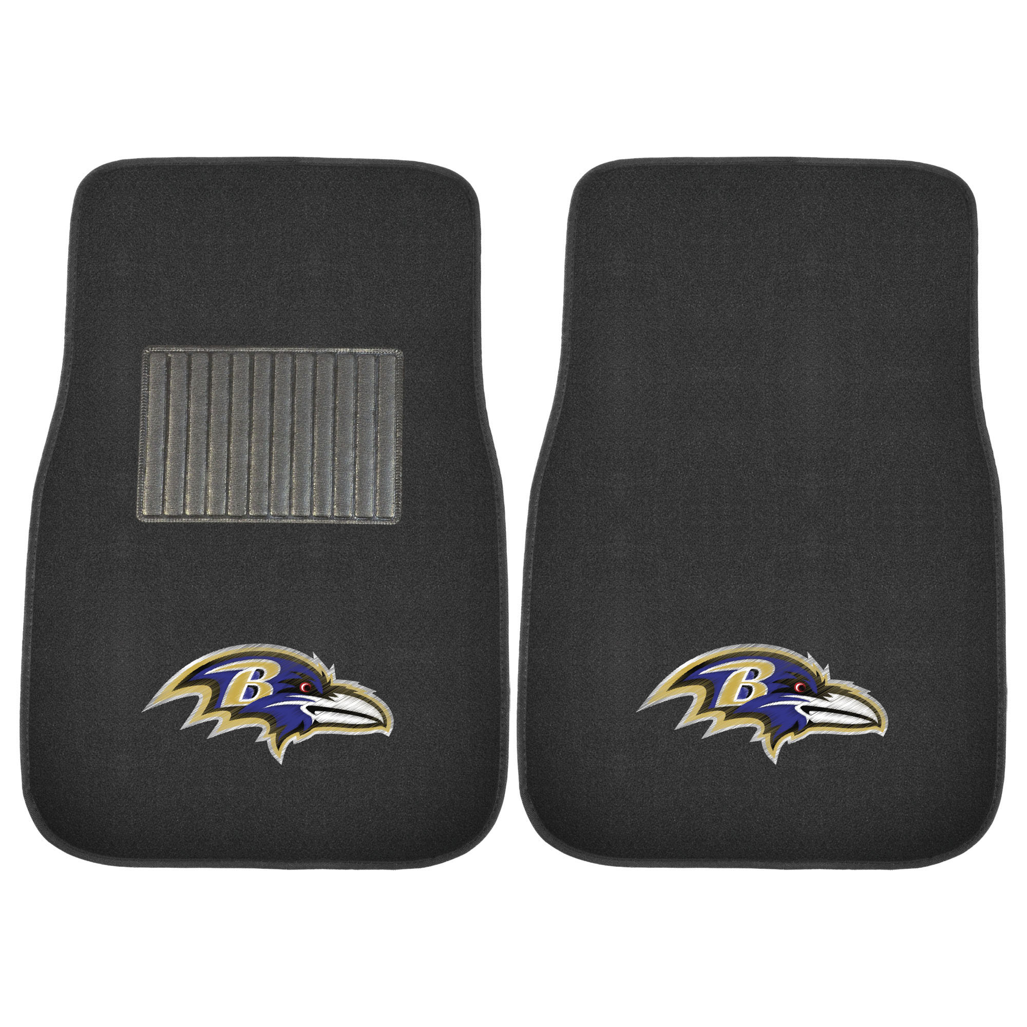 Baltimore Ravens 2-pc Embroidered Car Mat Set    