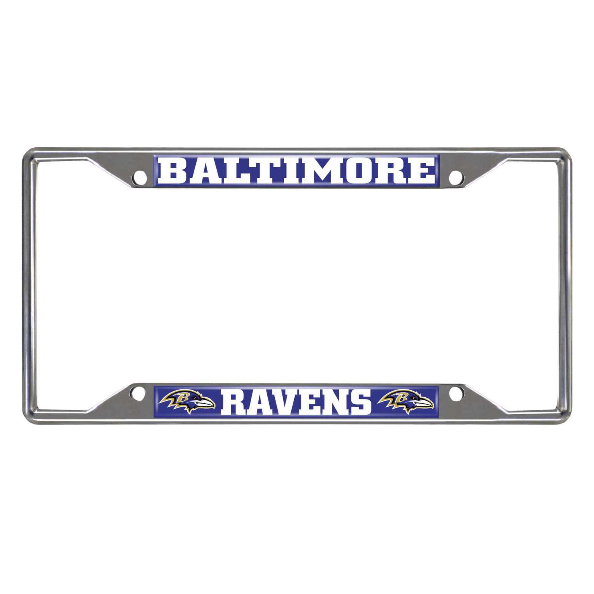 Baltimore Ravens Chrome License Plate Frame    