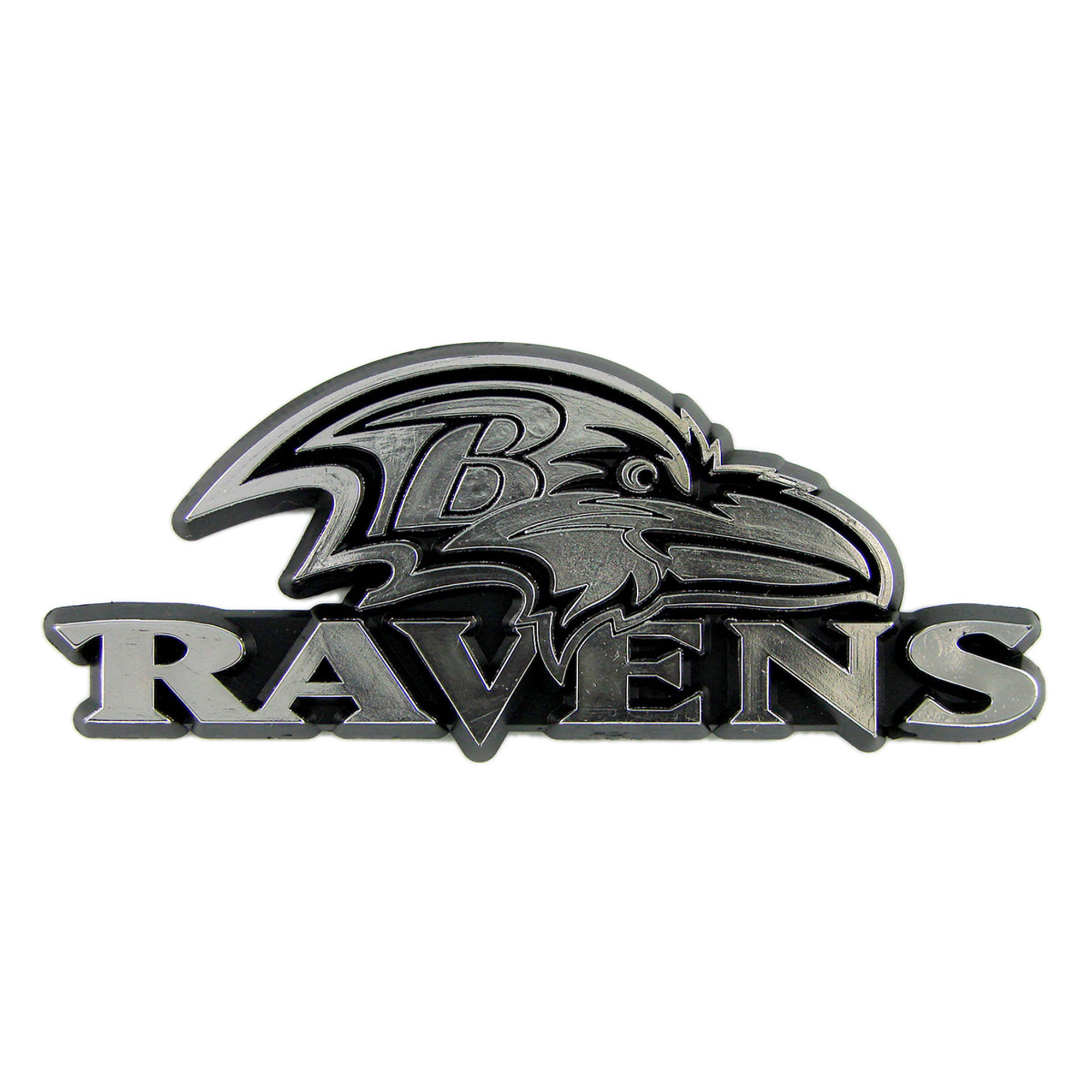Baltimore Ravens Plastic Chrome Emblem    