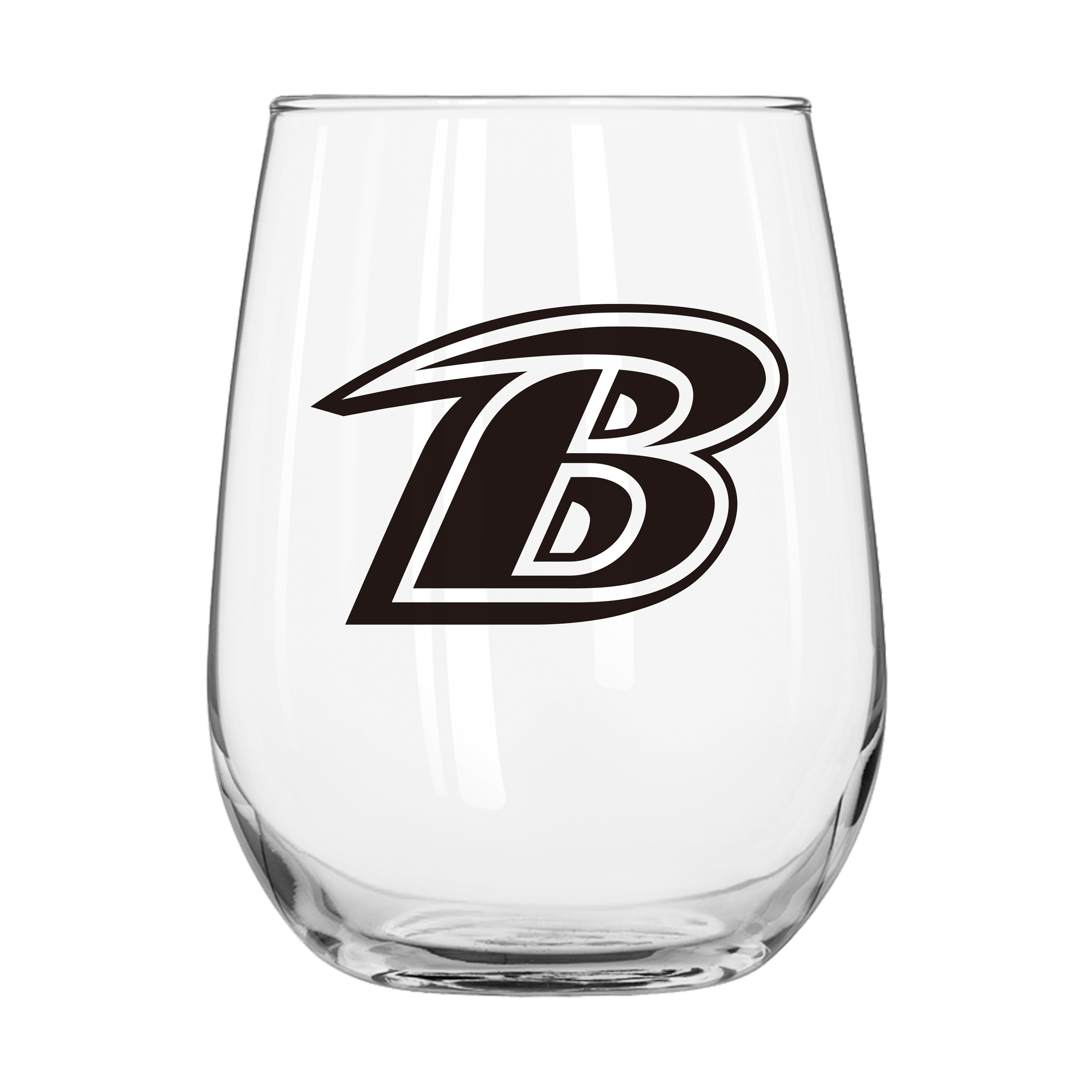Baltimore Ravens 16oz Gameday Curved Beverage Glass    