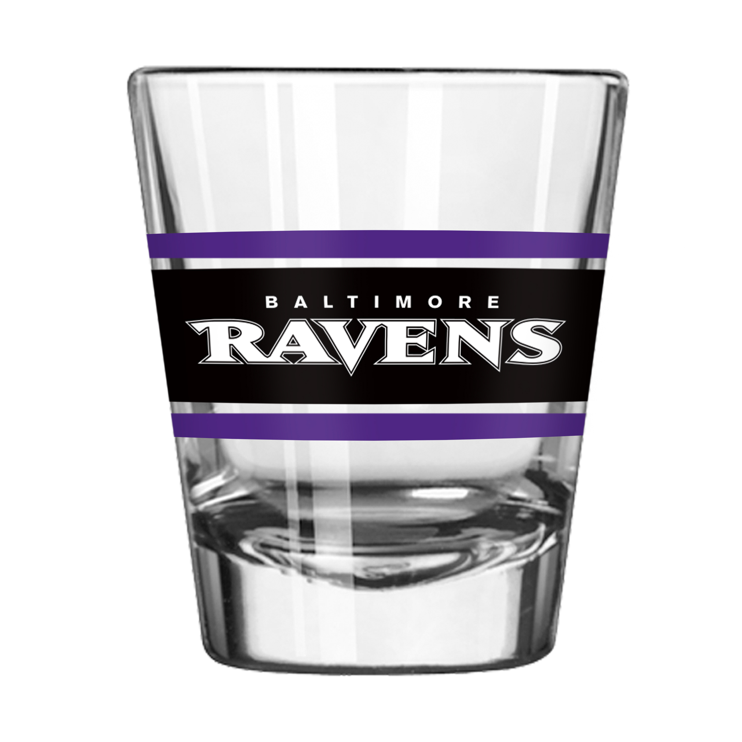Baltimore Ravens 2oz Stripe Shot Glass    