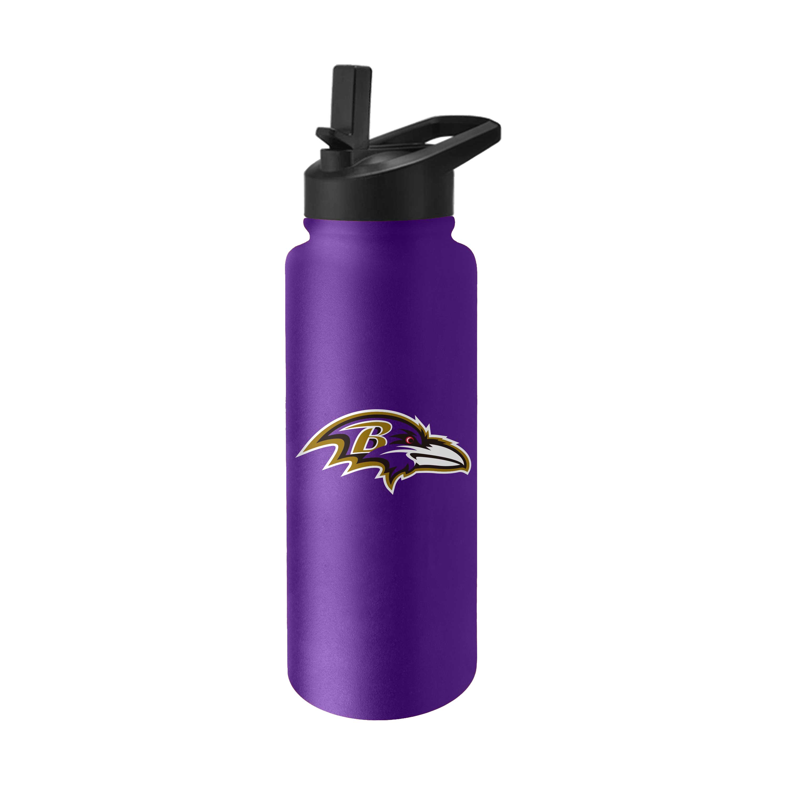Baltimore Ravens Quencher Logo Flip Top Water Bottle    