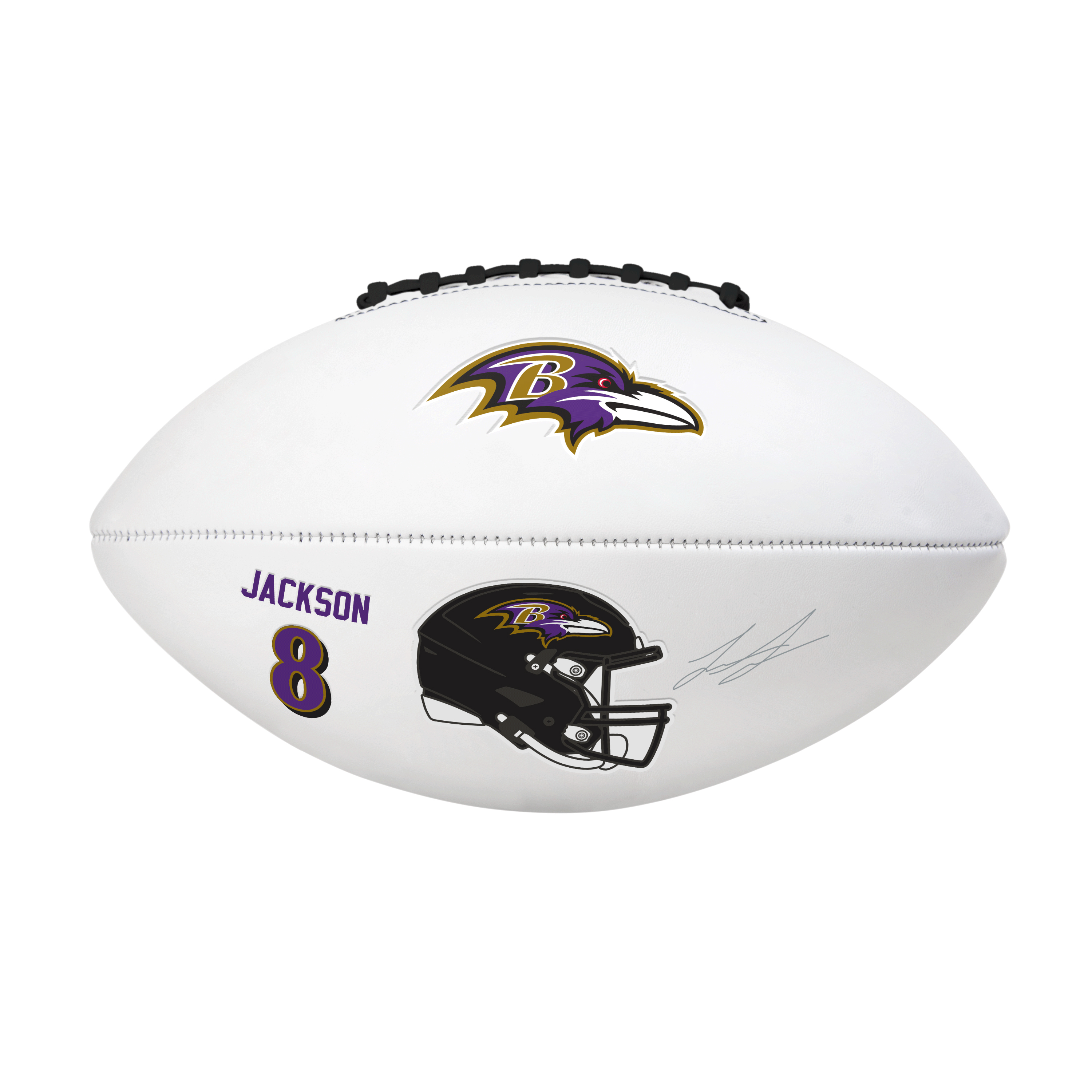 Baltimore Ravens Lamar Jackson Full Size Autograph Football    