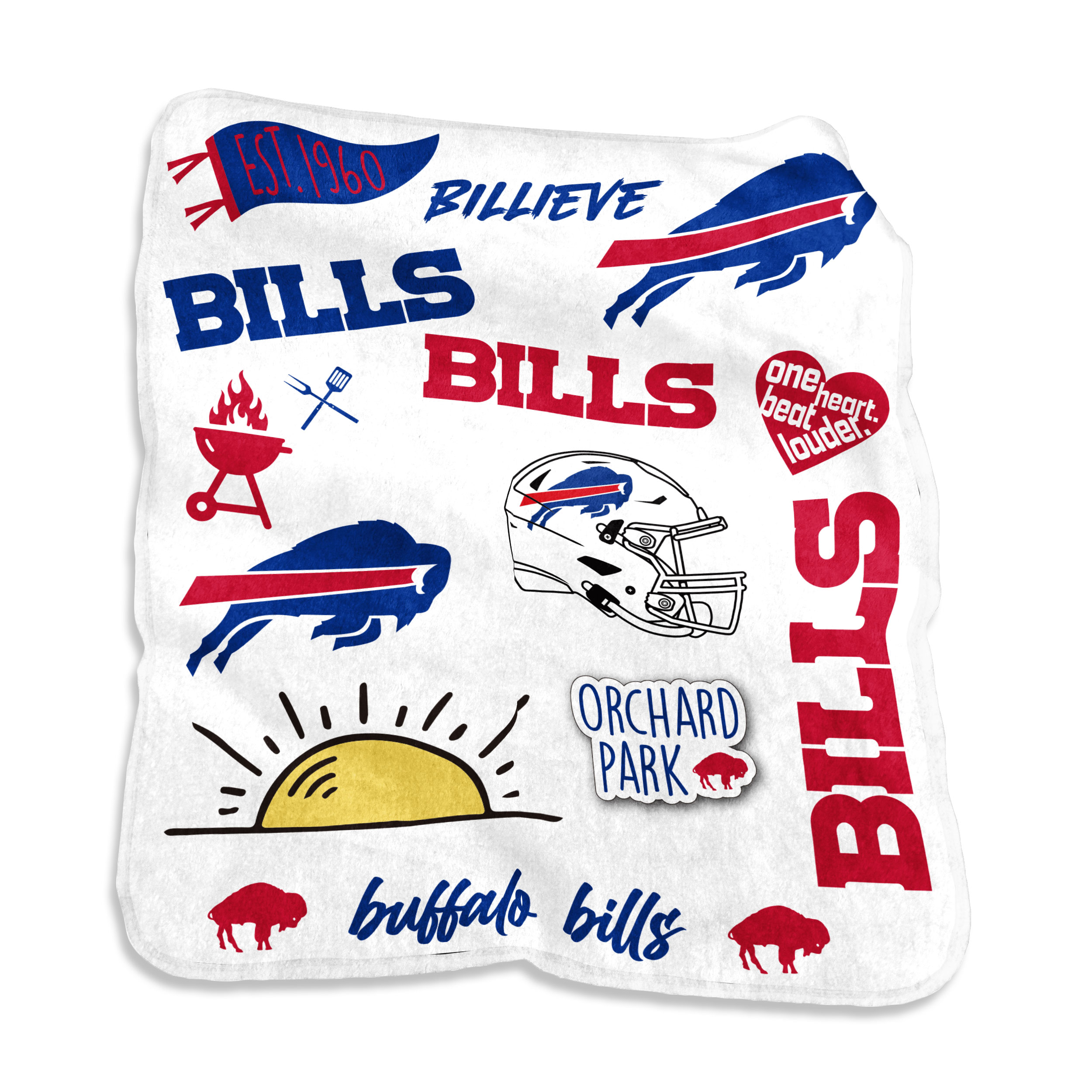 Buffalo Bills Native Raschel Throw    