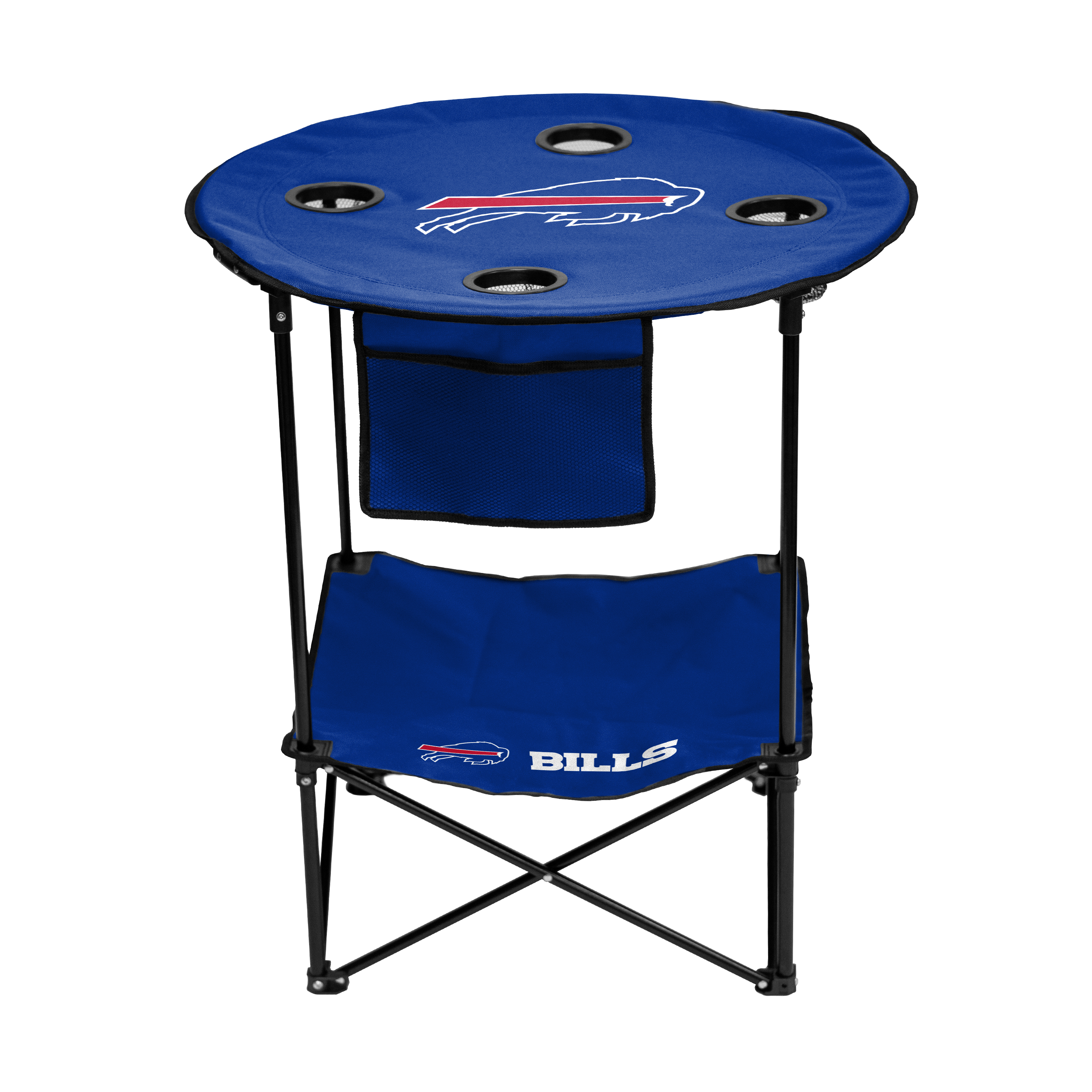 Buffalo Bill Round Folding Table with Carry Bag