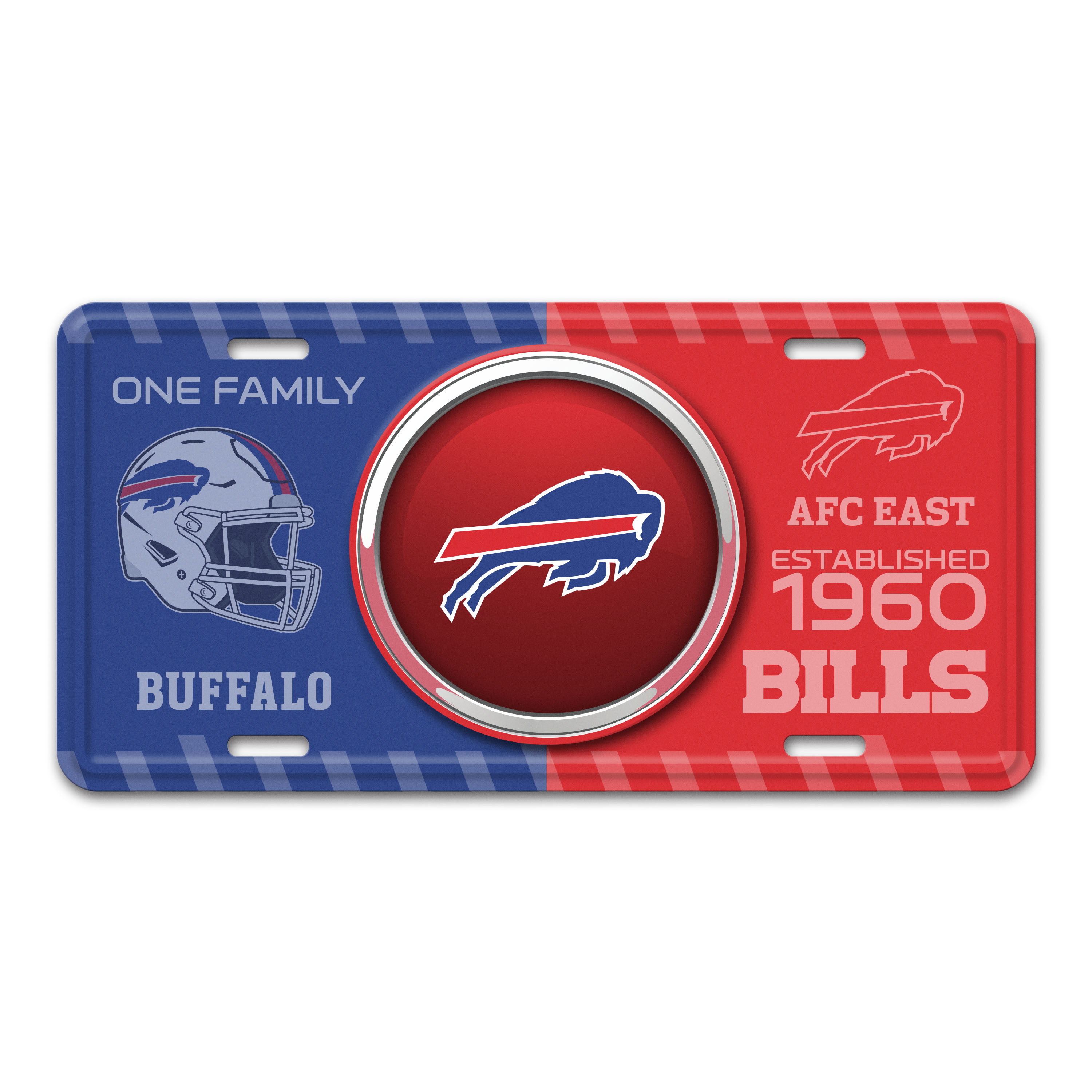 Buffalo Bills Embossed Metal License Plate    