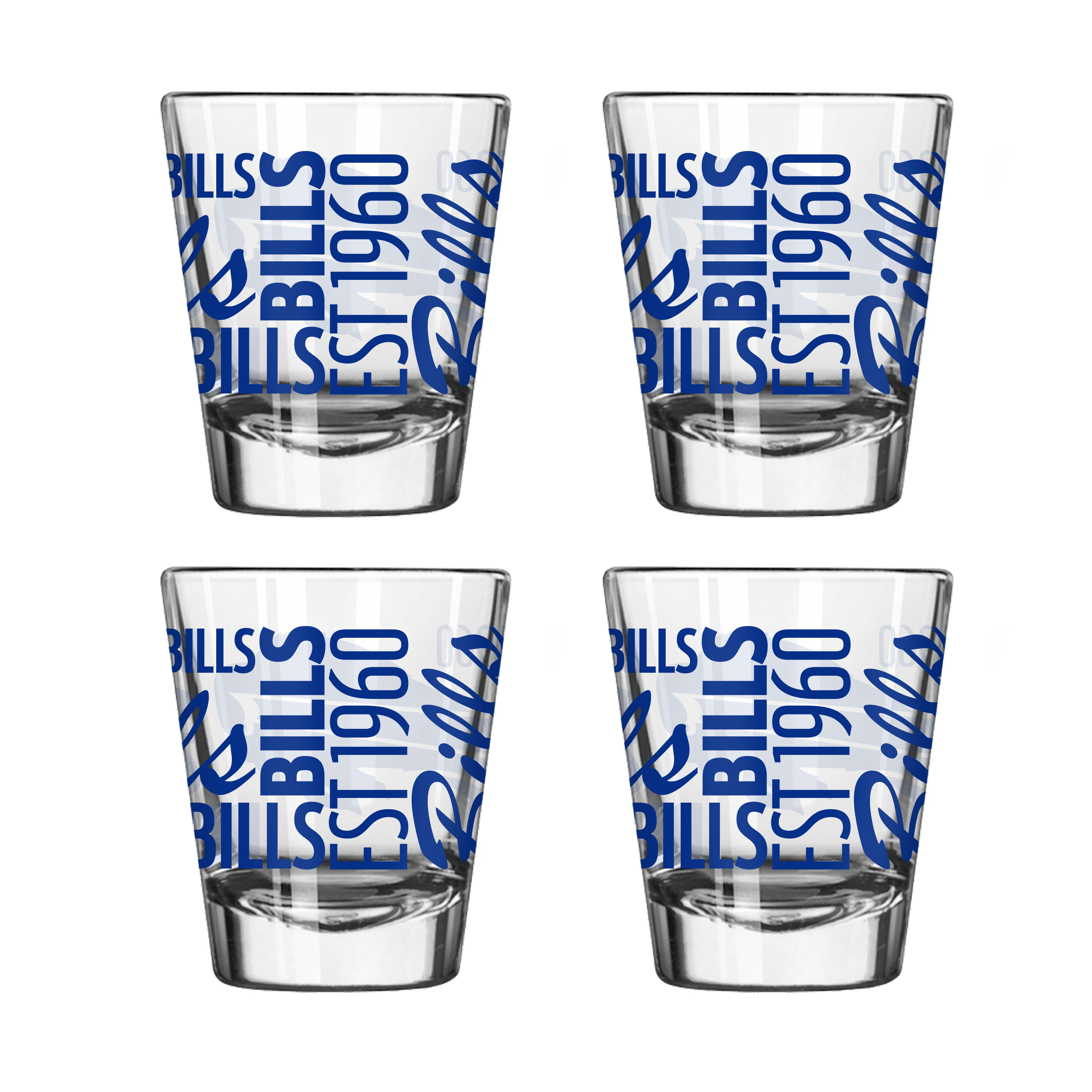 Buffalo Bills 4pk Spirit 2oz Shot Glass  
