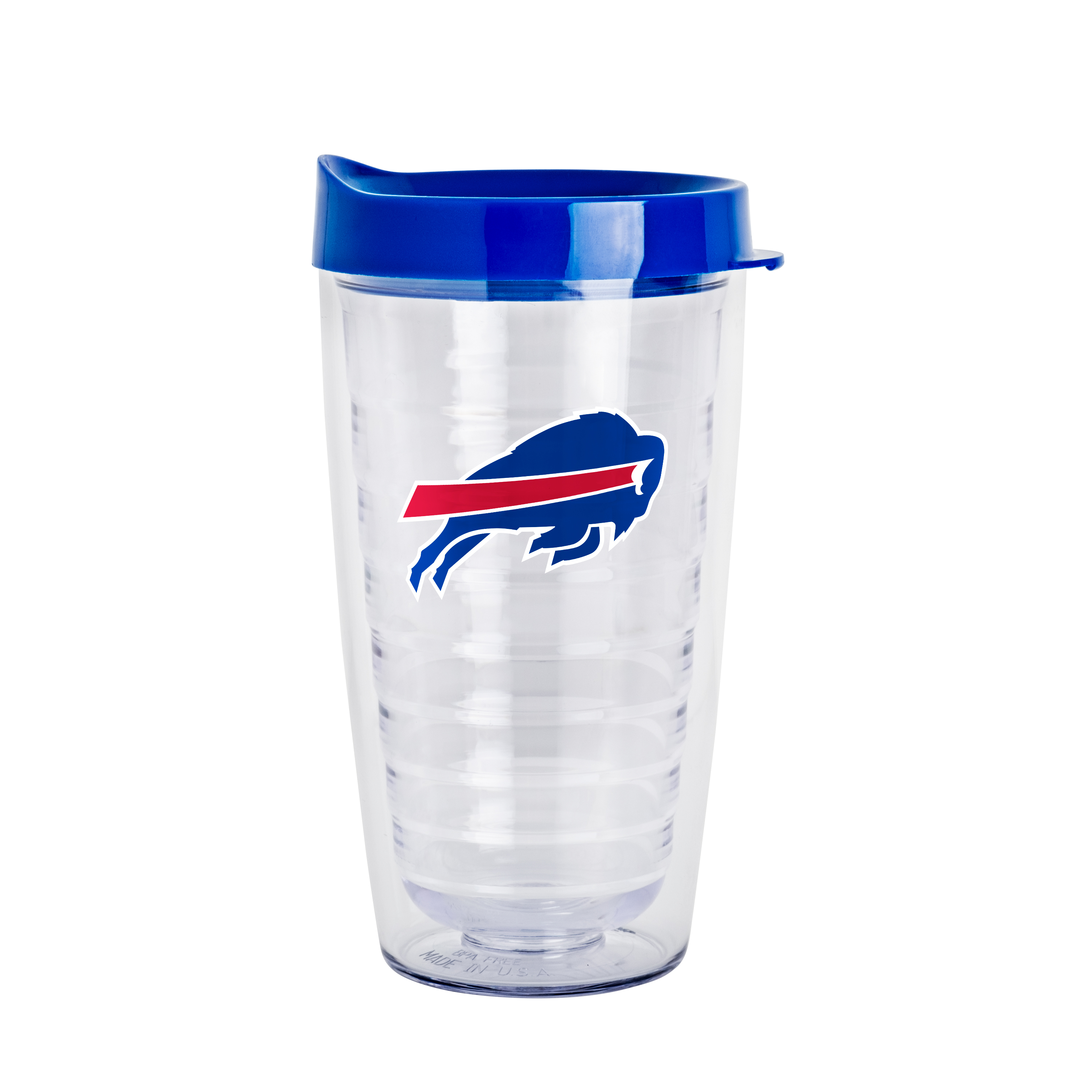 Buffalo Bills 16oz Flipside Dbl Wall Clear Tumbler    