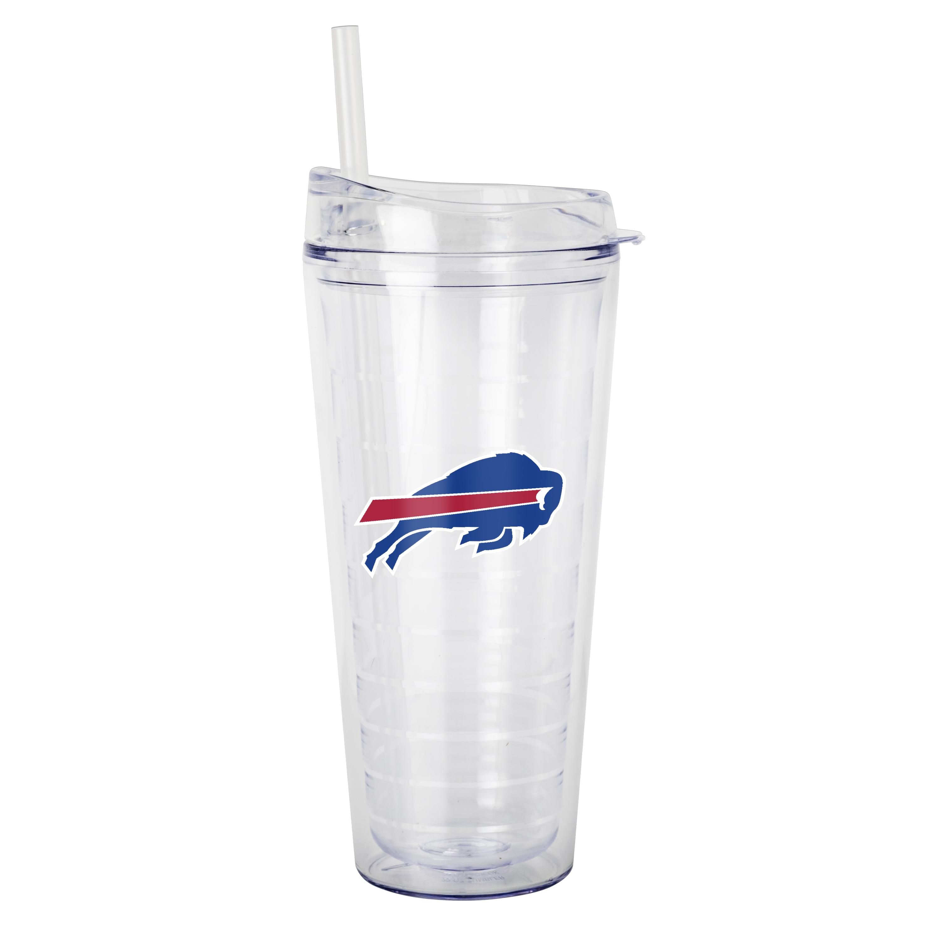 Buffalo Bills 22oz Flipside Dbl Wall Clear Tumbler    
